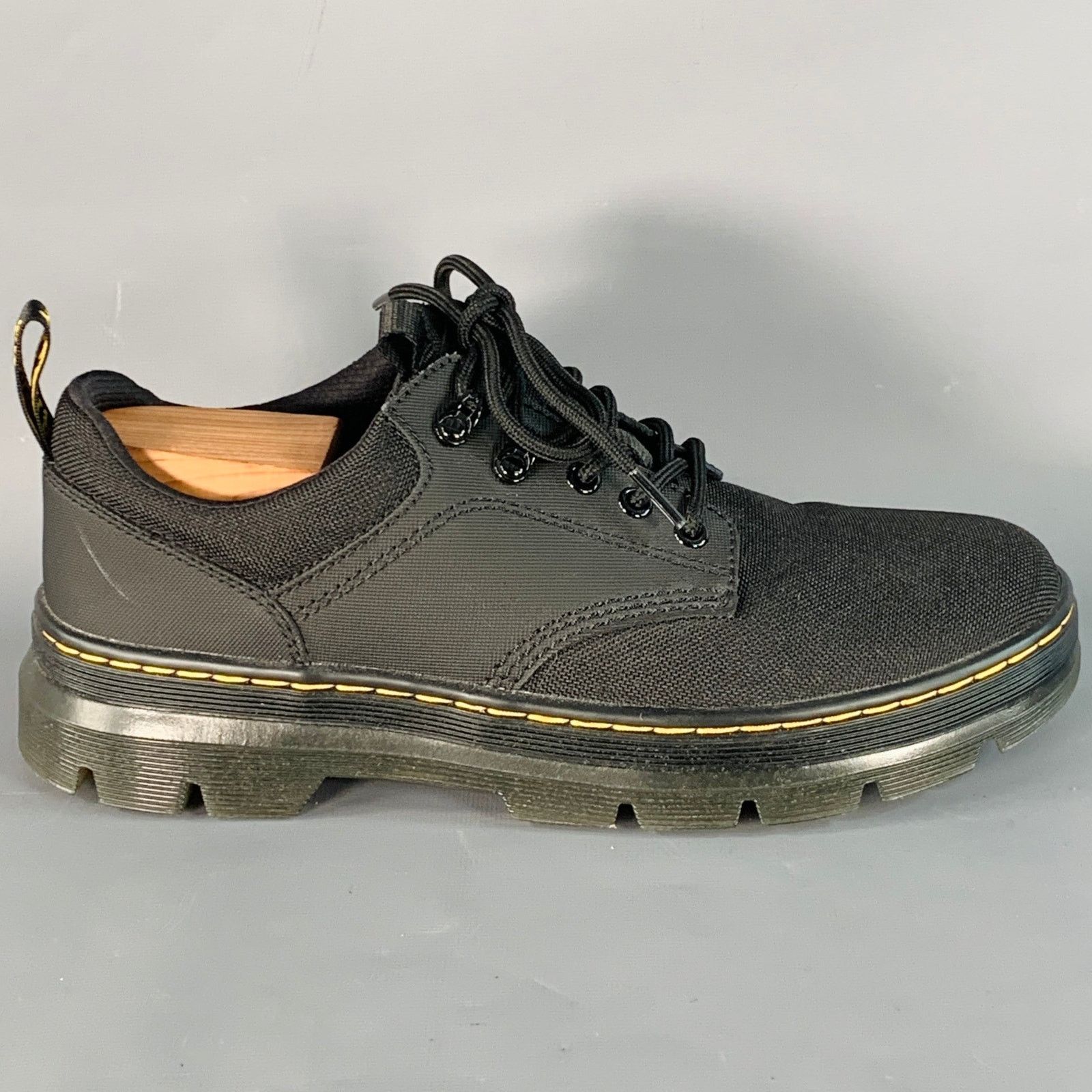 Dr. Martens DR. MARTENS 10 Reeder Black Nylon Chunky Sole Lace Up Shoes Size US 10 / EU 43 - 2 Thumbnail