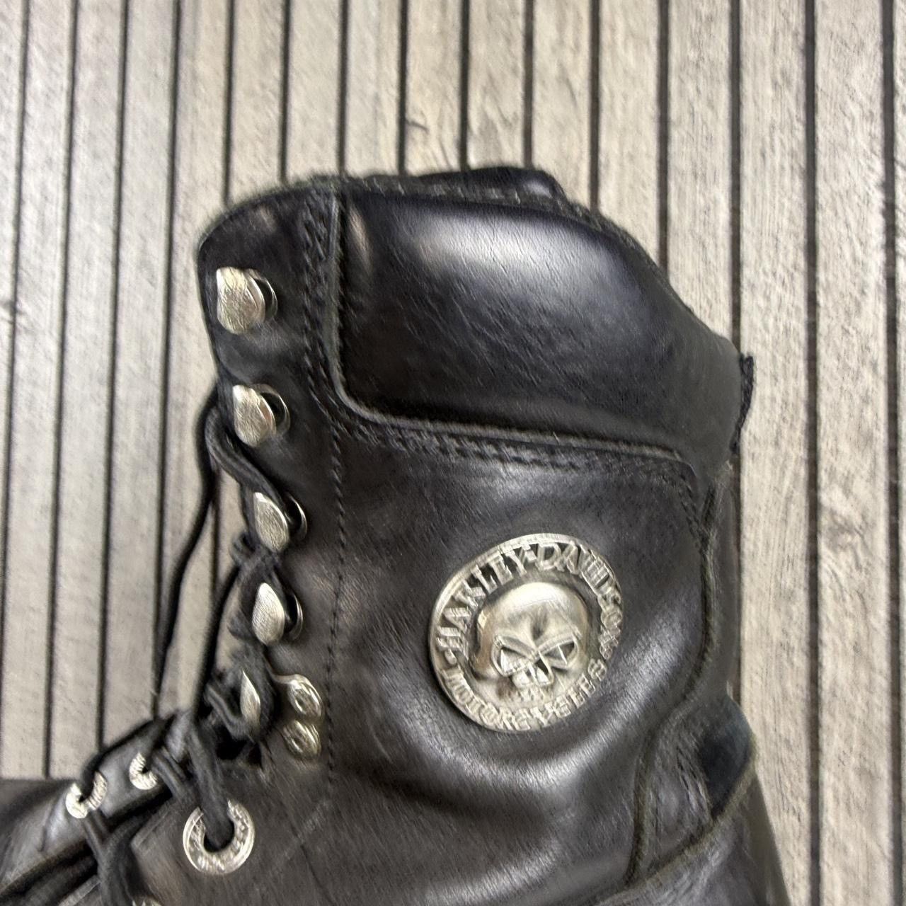 Harley Davidson Vinatge Harley Davidson black leather biker logger boot Size US 8.5 / EU 41-42 - 2 Thumbnail