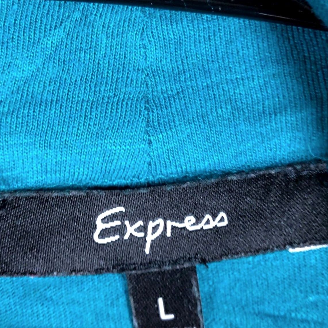 Express Express Cardigan Blue Open Front Lightweight Modal Blend L Womens Cardigan Casual Size L / US 10 / IT 46 - 6 Thumbnail