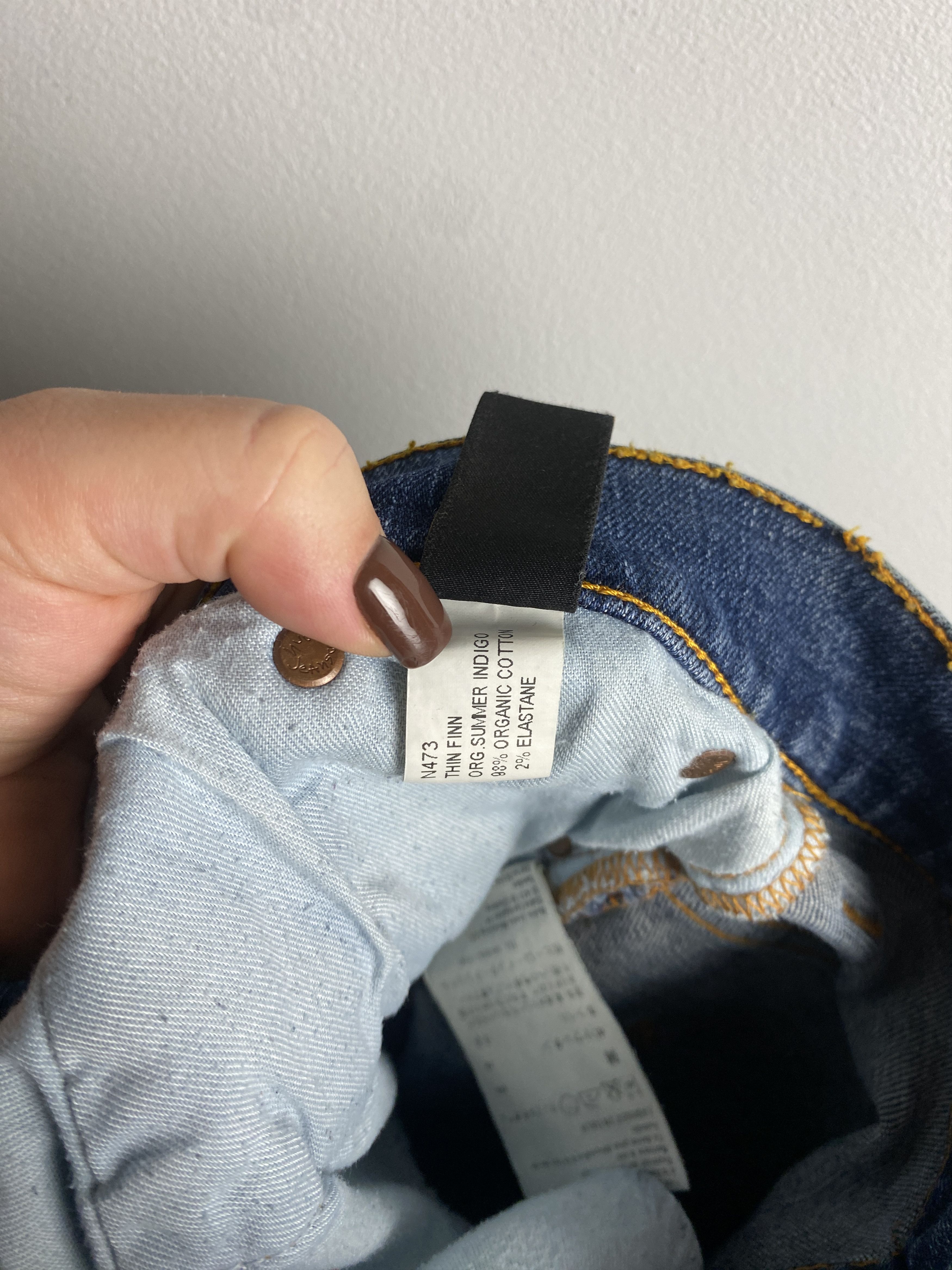 Nudie Jeans Nudie Jeans Thin Finn denim jeans pants Size US 31 - 7 Thumbnail