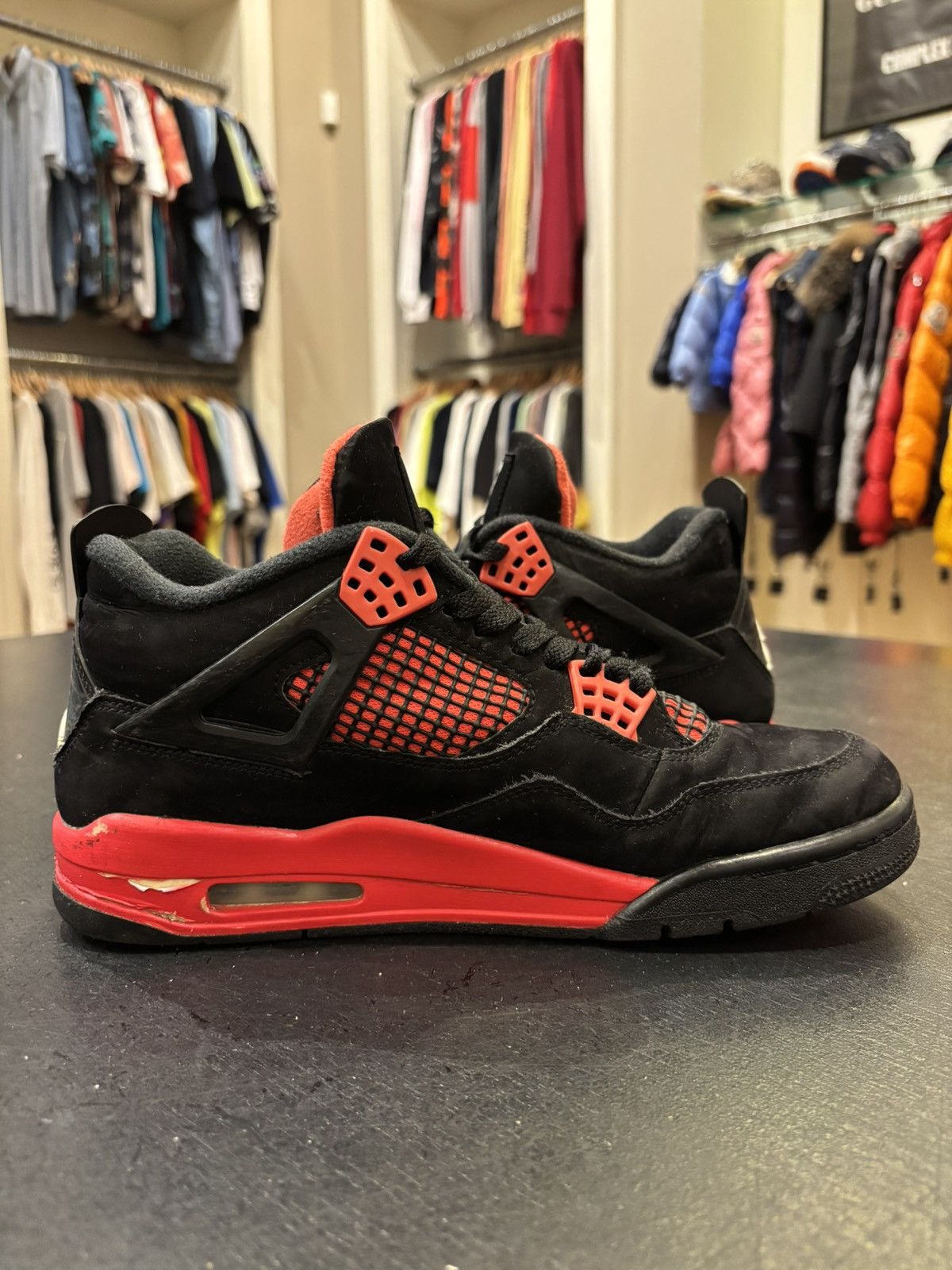 Jordan Brand Jordan 4 Retro ‘Red Thunder’ Size US 8.5 / EU 41-42 - 4 Thumbnail