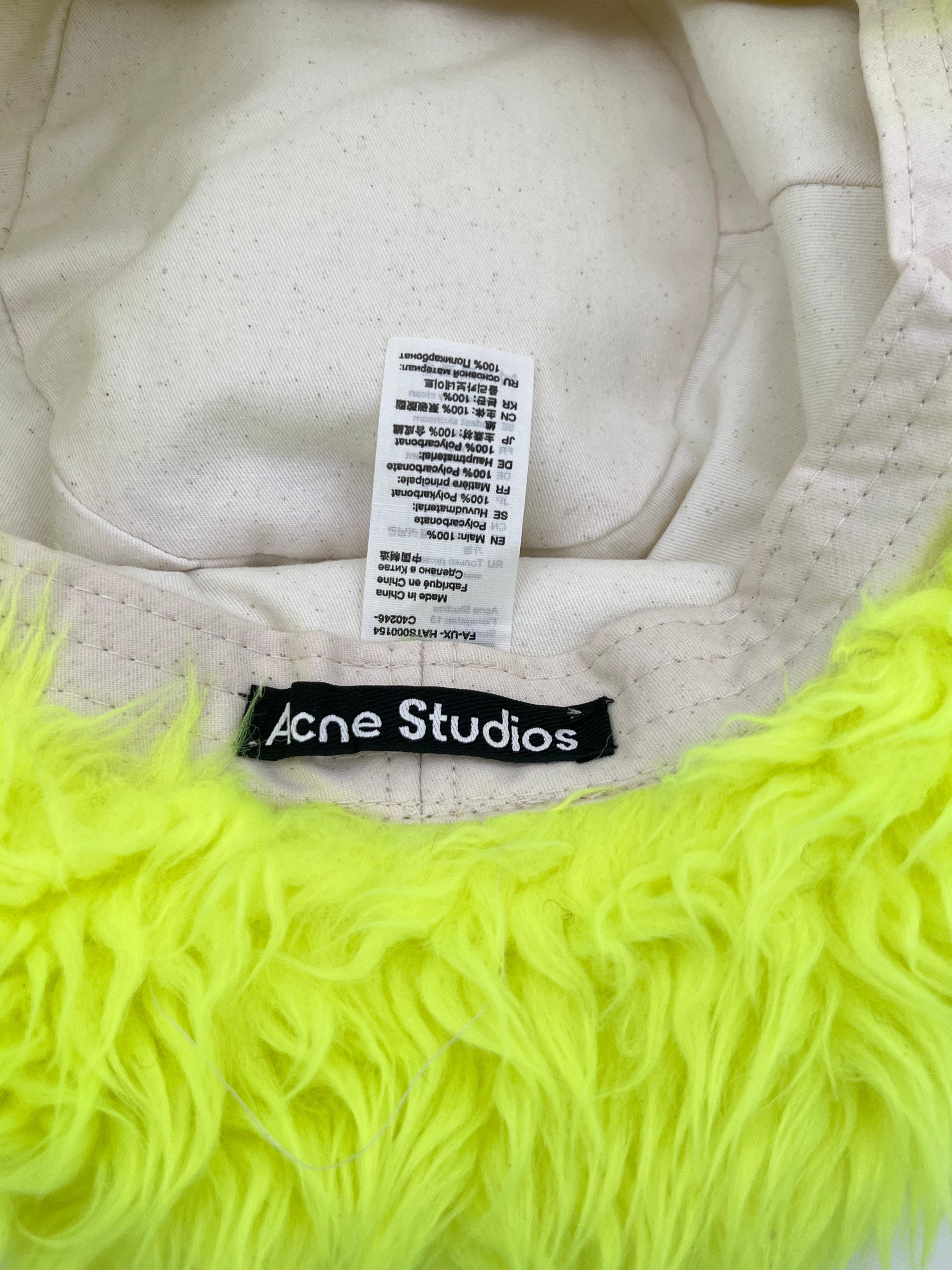 Acne Studios Acne Studio Fuzzy Faux-Fur Bucket Hat AW22 collection Size ONE SIZE - 3 Thumbnail