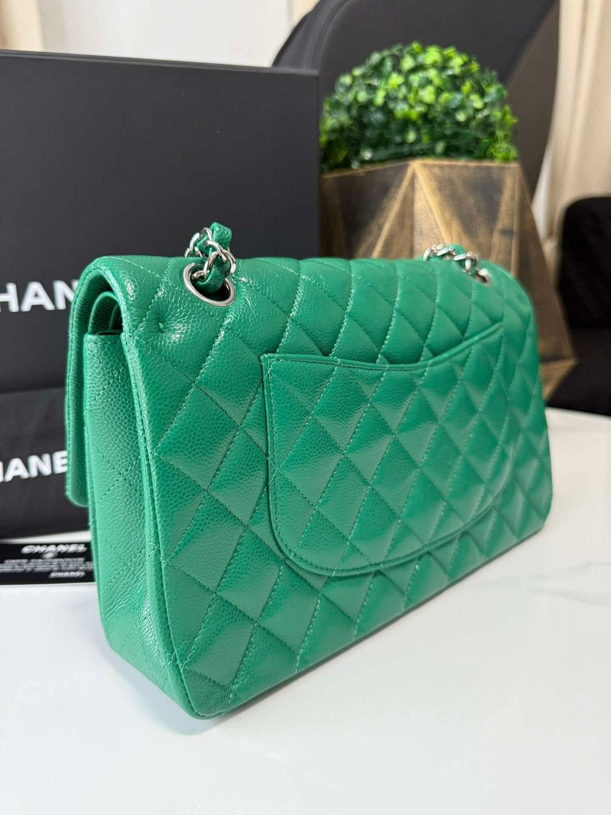 Chanel Chanel Double Flap Caviar Medium Size ONE SIZE - 12 Thumbnail