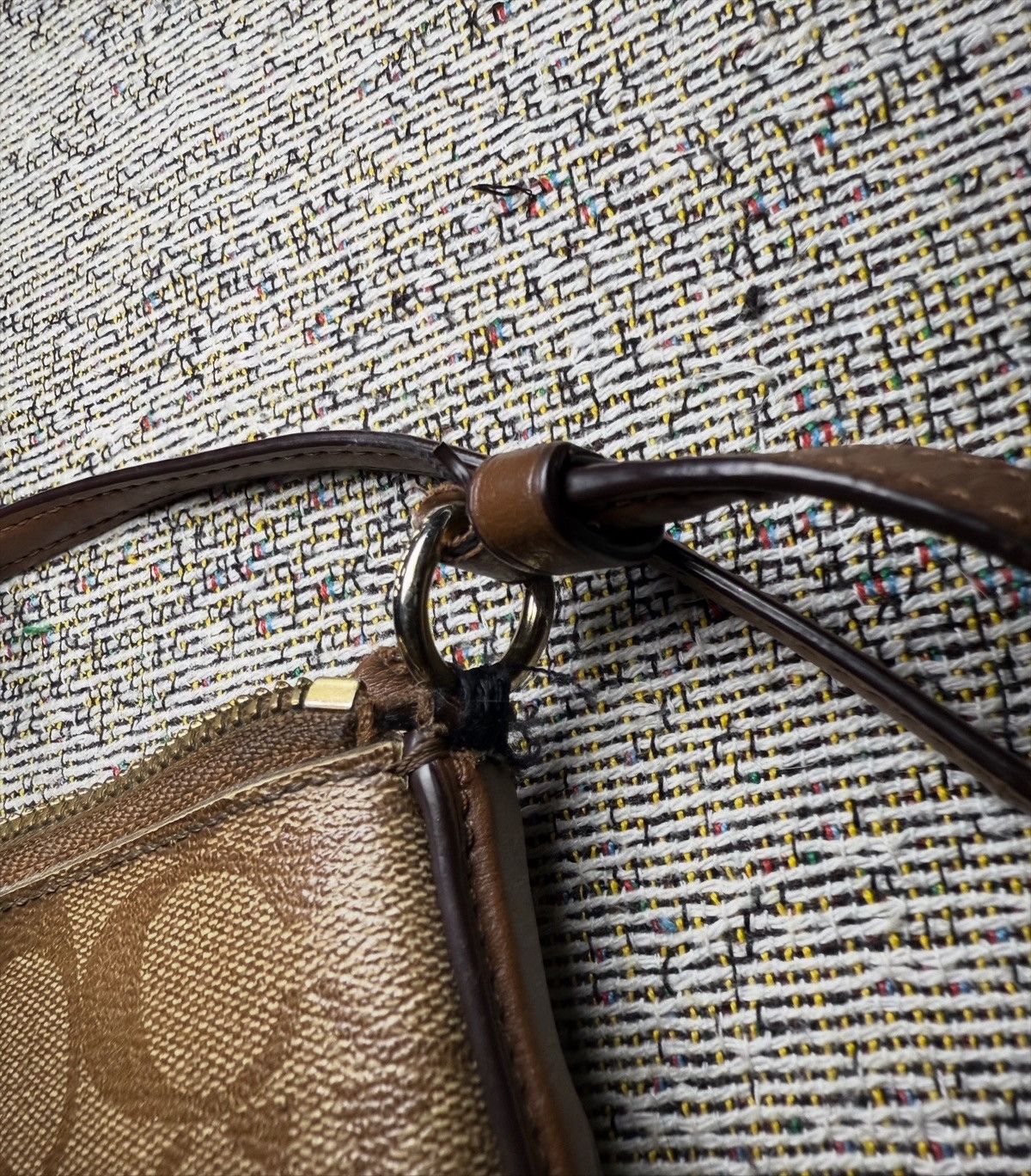 Coach Coach Tan signature pattern crossbody bag Size ONE SIZE - 7 Thumbnail