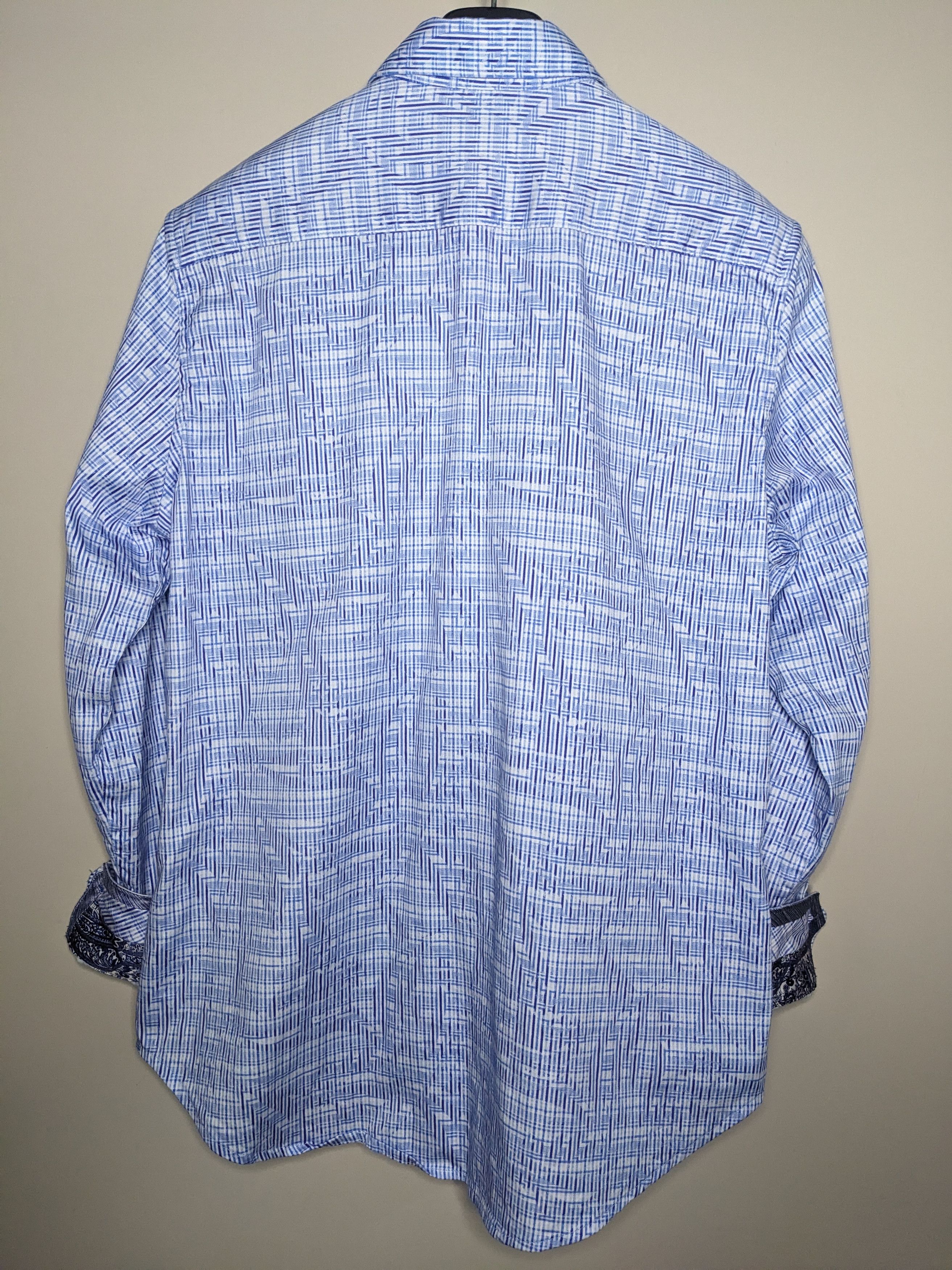 Robert Graham Robert Graham Shirt Medium Plaid Paisley Flip Cuff Button Up Size US M / EU 48-50 / 2 - 6 Thumbnail
