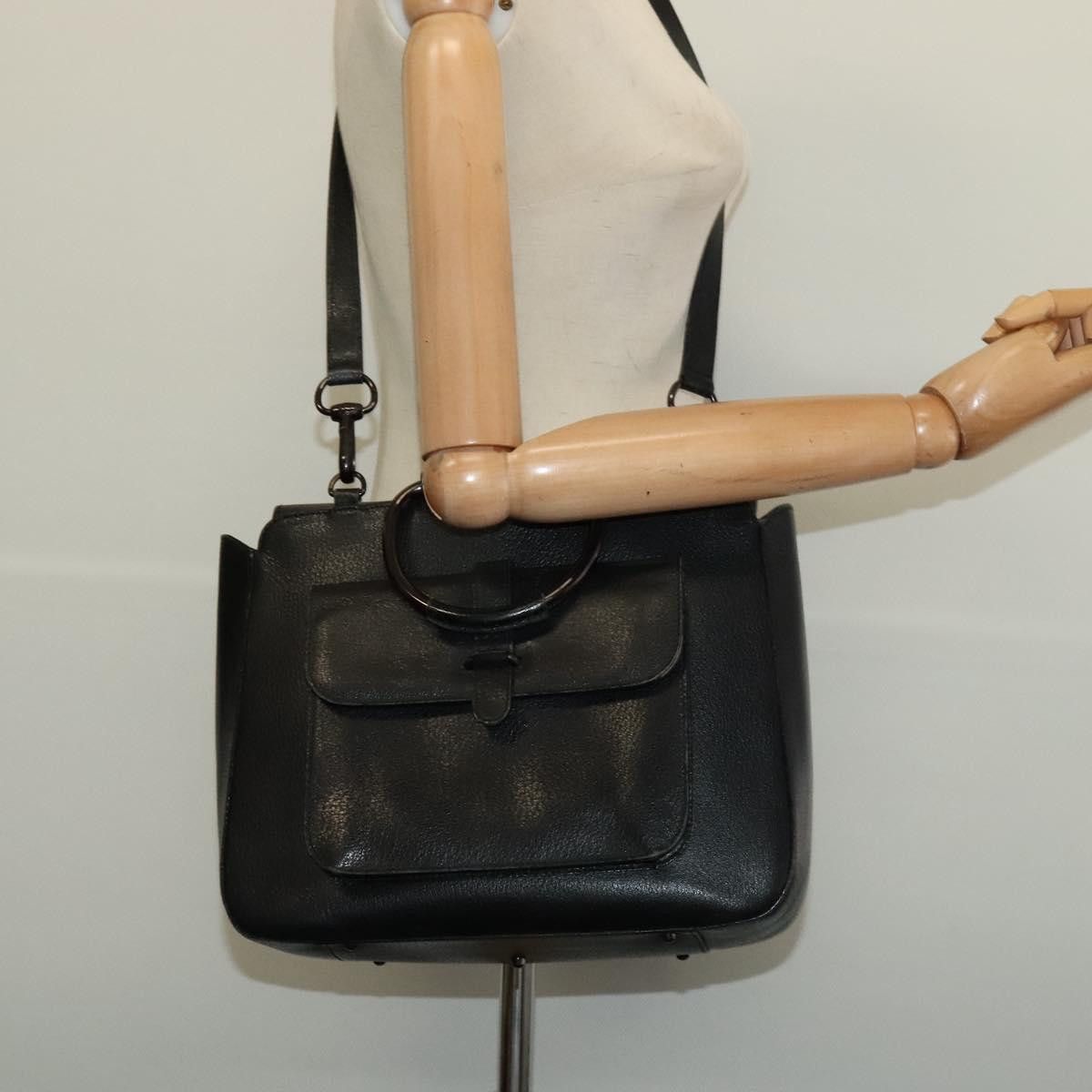 Gucci GUCCI Hand Bag Leather Black 000 2058 0307 6 Size ONE SIZE - 22 Thumbnail