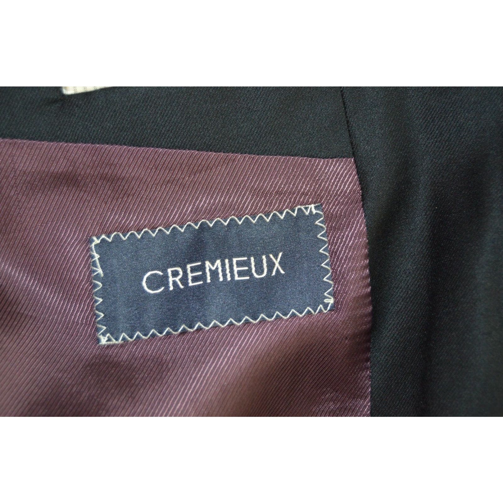Cremieux VINTAGE Daniel Cremieux Blazer Men’s 39R Black 100% Wool 2 Button Jacket Coat Single-Breasted Sports Coat Mens Size 40R - 6 Thumbnail
