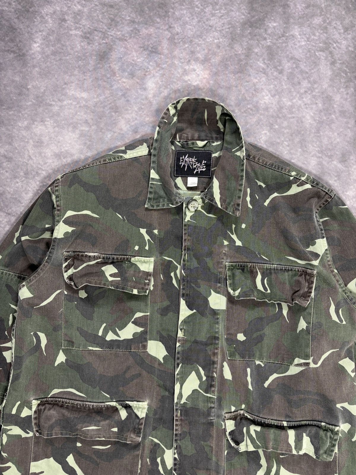 Vintage Vintage Military Chore Coat Camo 4 Pocket 90s Canvas Jacket Size US XS / EU 42 / 0 - 3 Thumbnail