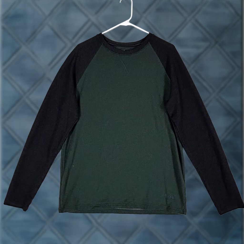 Orvis Orvis Men’s Long Sleeve Crew Neck T-Shirt Two Tone Green Gray Size M Size US M / EU 48-50 / 2 - 1 Thumbnail