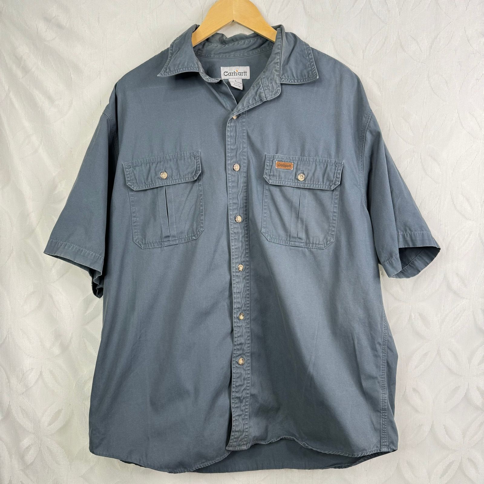 Carhartt Carhartt Shirt Button Down Workwear Pockets Men's Size L Size US L / EU 52-54 / 3 - 3 Thumbnail