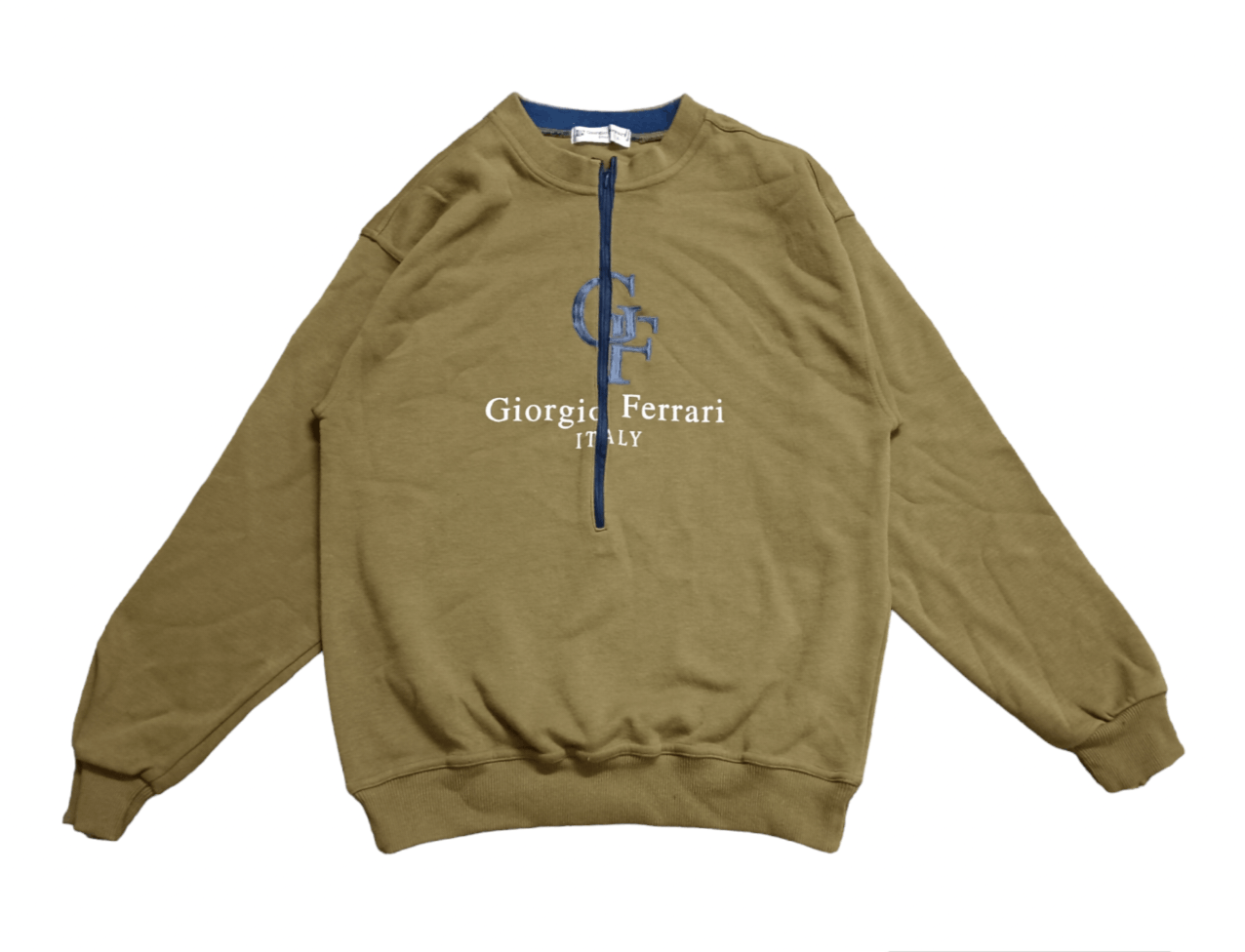Ferrari Vintage Giorgio Ferrari italy Half Zipper Sweatshirt Size US S / EU 44-46 / 1 - 1 Thumbnail