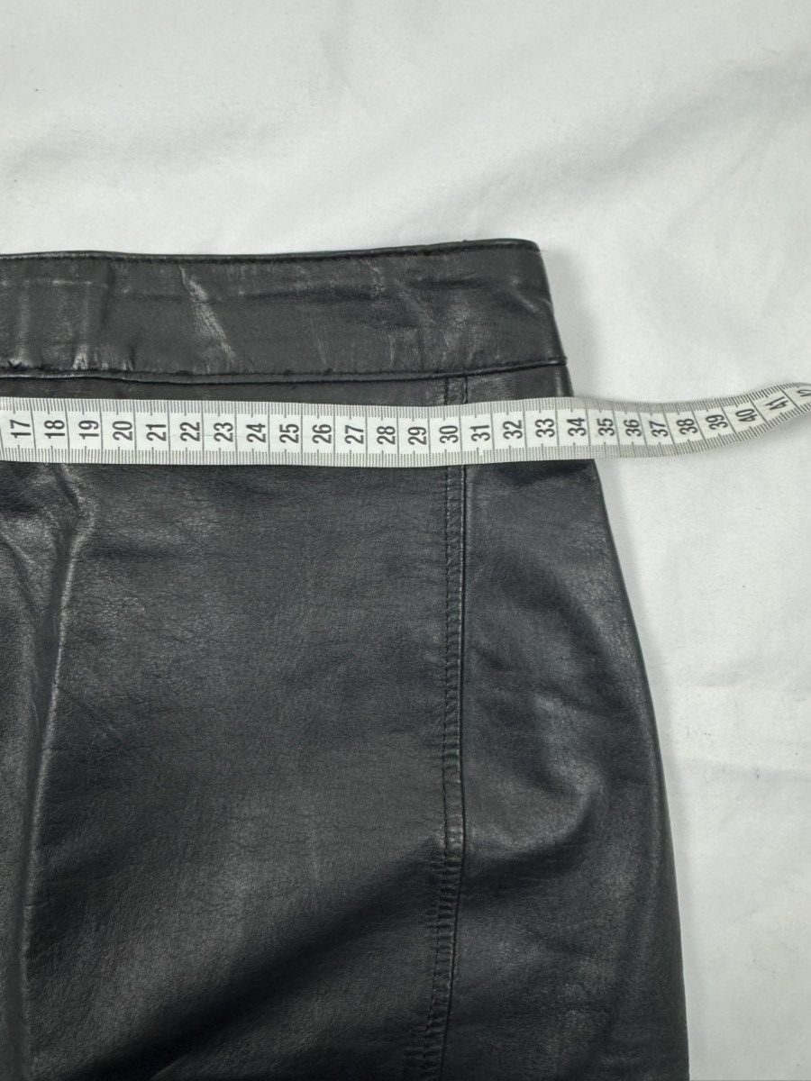 Other Vintage 80s PELLE CUIR Leather High-Waisted Pencil Skirt Size 27" / US 4 / IT 40 - 10 Thumbnail