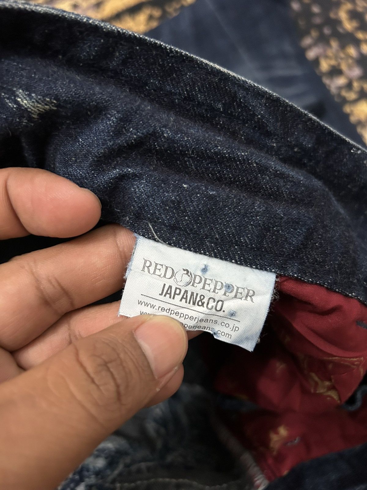 Tornado Mart Red Pepper Pegasus Embroidered Pocket Back Slim Jeans Size US 29 - 13 Thumbnail