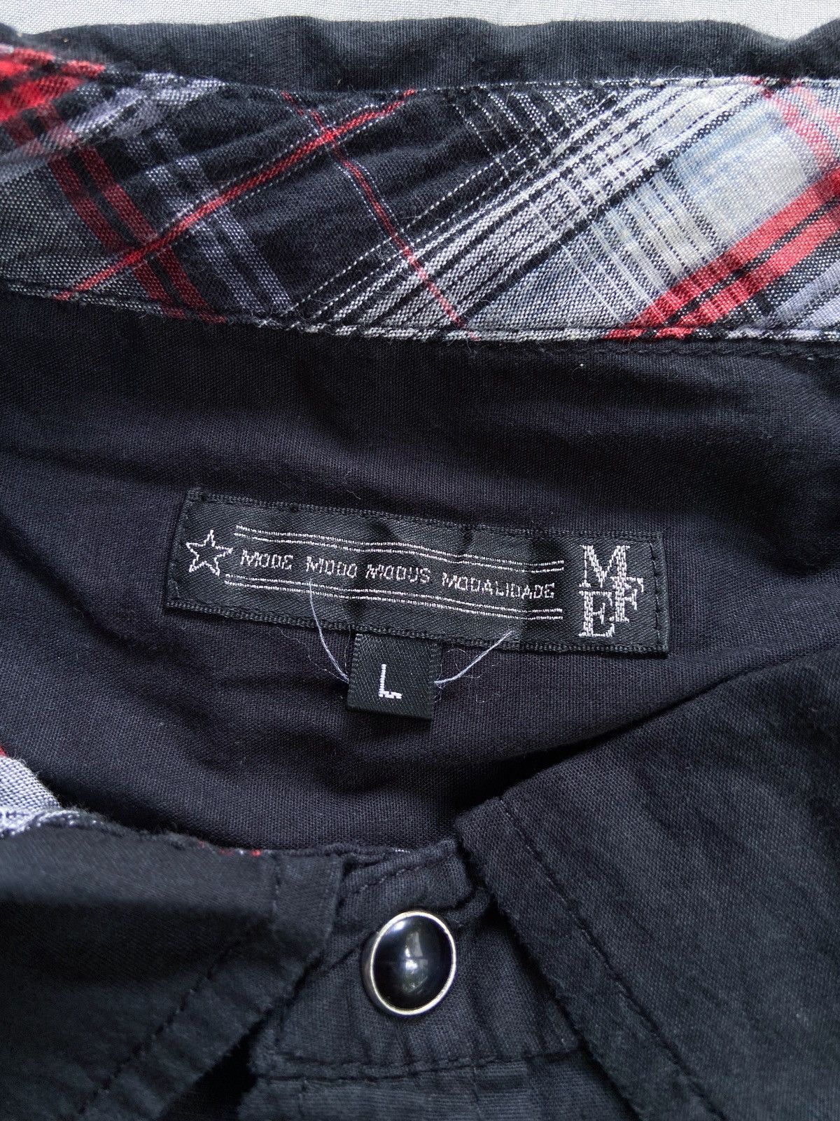14th Addiction MODE MODO JAPANESE PUNK POEM BUTTON UP SHIRT Size US M / EU 48-50 / 2 - 8 Thumbnail