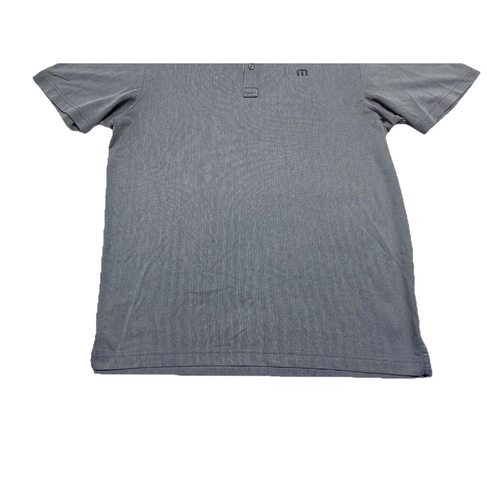 TravisMathew Travis Mathew Men’s Polo Golf Shirt Size M Blue Striped Short Sleeve Polo Shirt Mens Golf Shirt Size US M / EU 48-50 / 2 - 3 Thumbnail