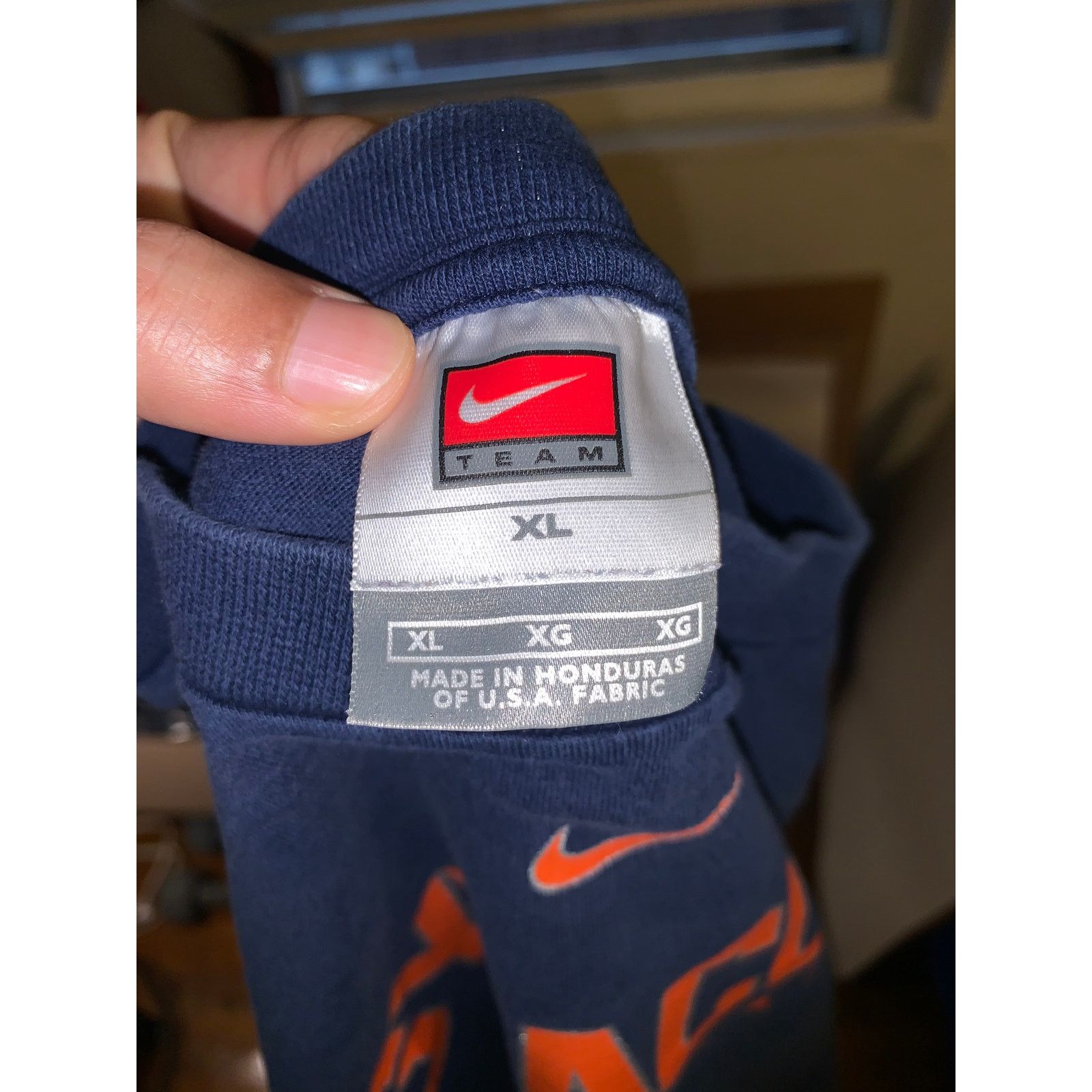 Nike × Vintage Nike Syracuse Elite Basketball Tee XL Navy Blue Team Nike Size US XL / EU 56 / 4 - 4 Thumbnail