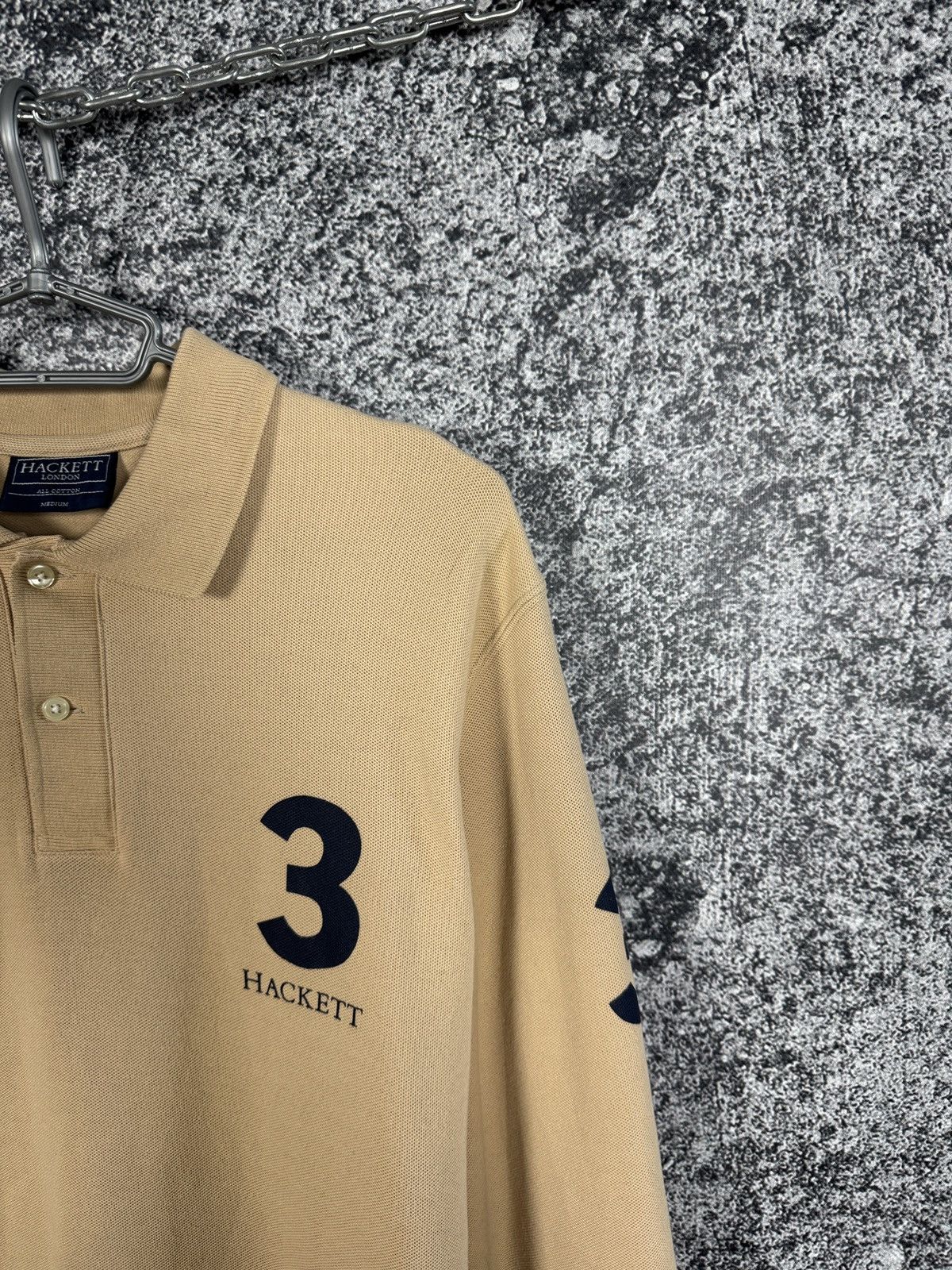 Hackett Hackett London 3 Long Sleeve Polo Shirt All Cotton Size M Size US M / EU 48-50 / 2 - 2 Thumbnail