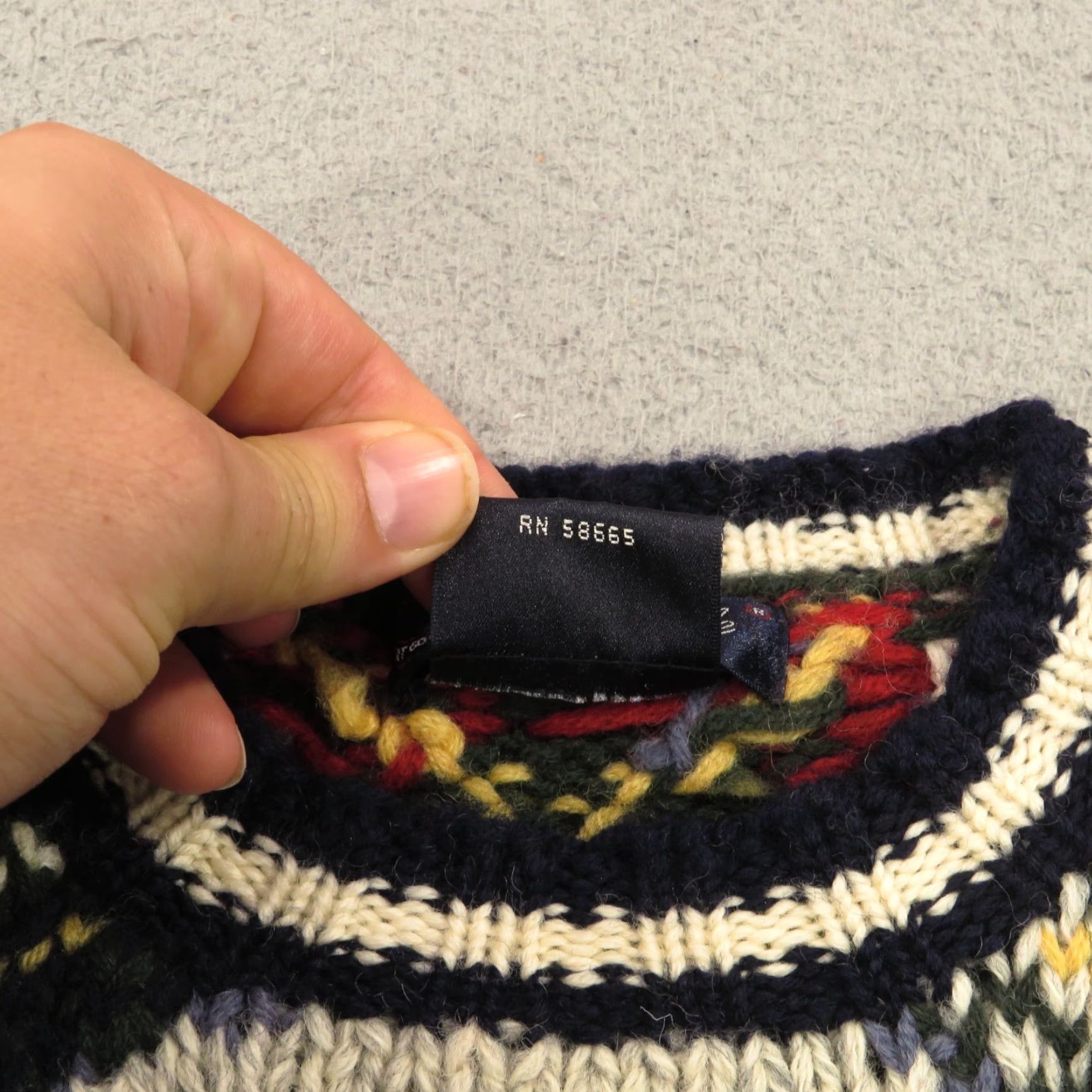 Faconnable VINTAGE Faconnable Sweater Men Wool Birdseye Fisherman Heavy Chunky Jumper Size US S / EU 44-46 / 1 - 5 Thumbnail