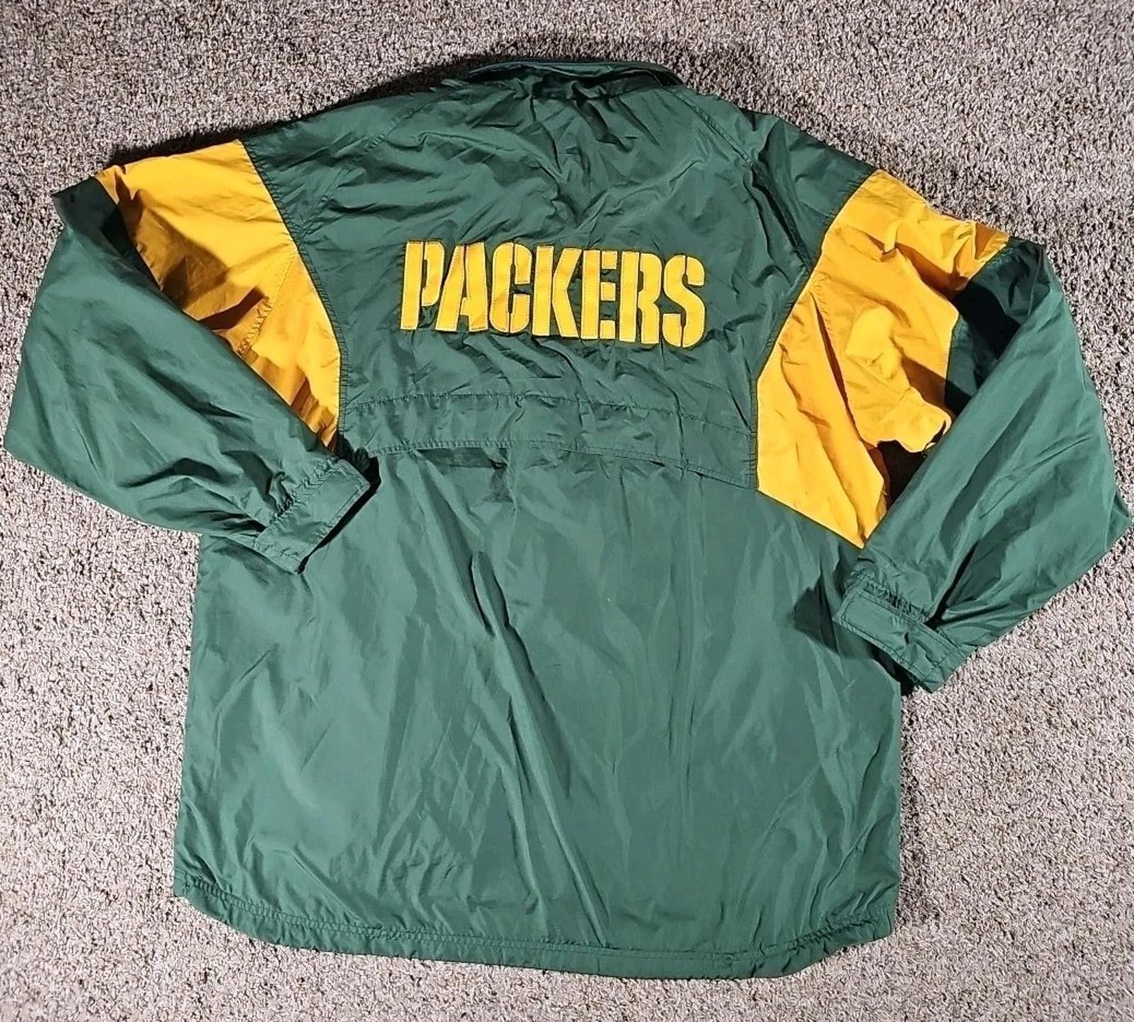 Reebok Green Bay Packers Reebok Team Apparel Fullzip XL Windbreaker Size ONE SIZE - 8 Thumbnail