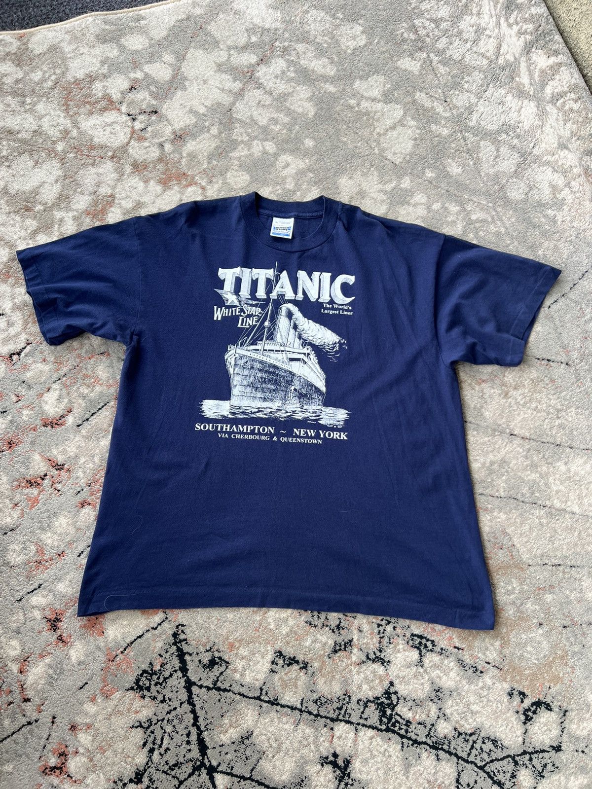 Vintage Titanic Vintage Tee Size US XL / EU 56 / 4 - 1 Thumbnail