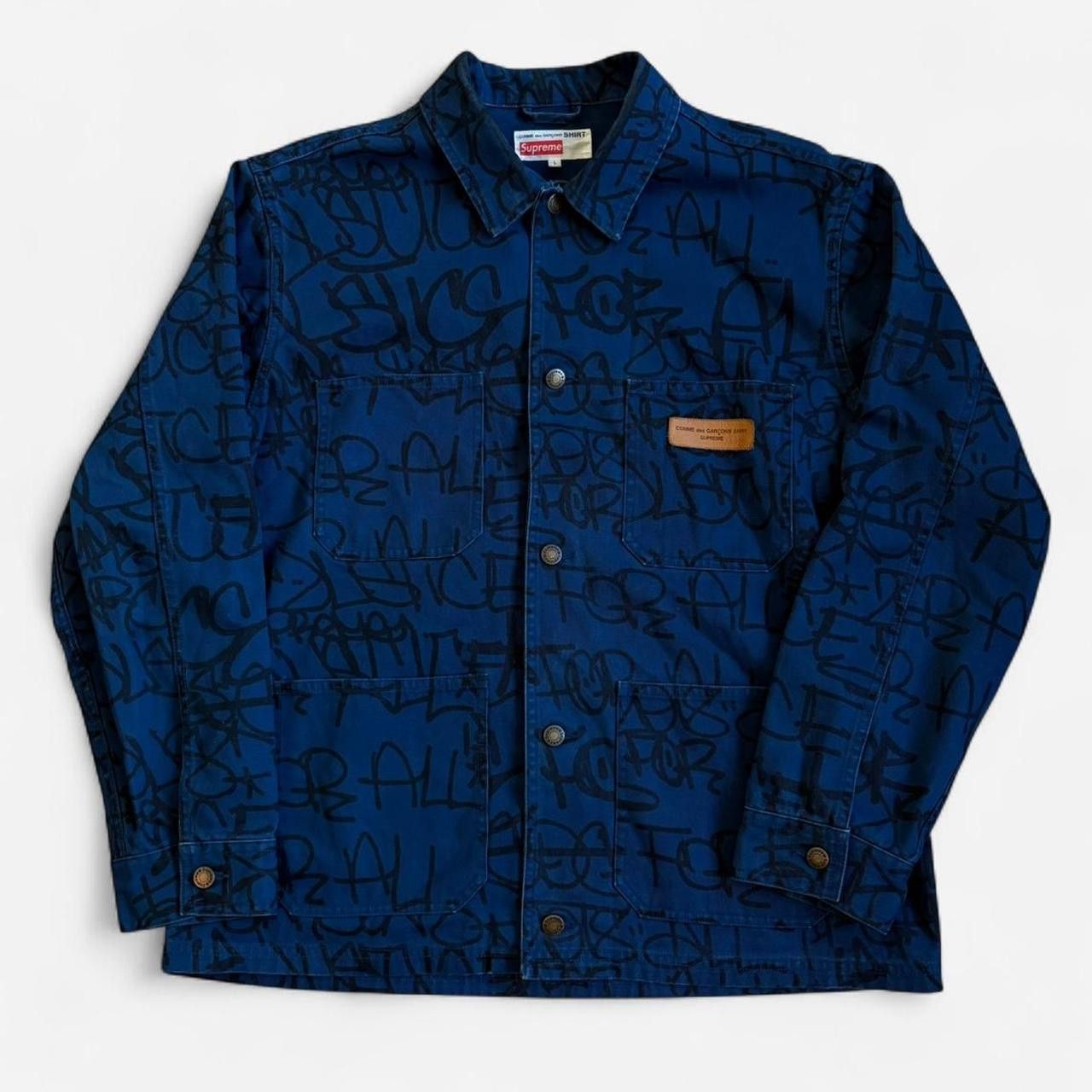 Comme des Garcons SHIRT × Supreme Supreme x Comme Des Garcons FW 18 Printed Canvas Jacket Size US XL / EU 56 / 4 - 1 Thumbnail