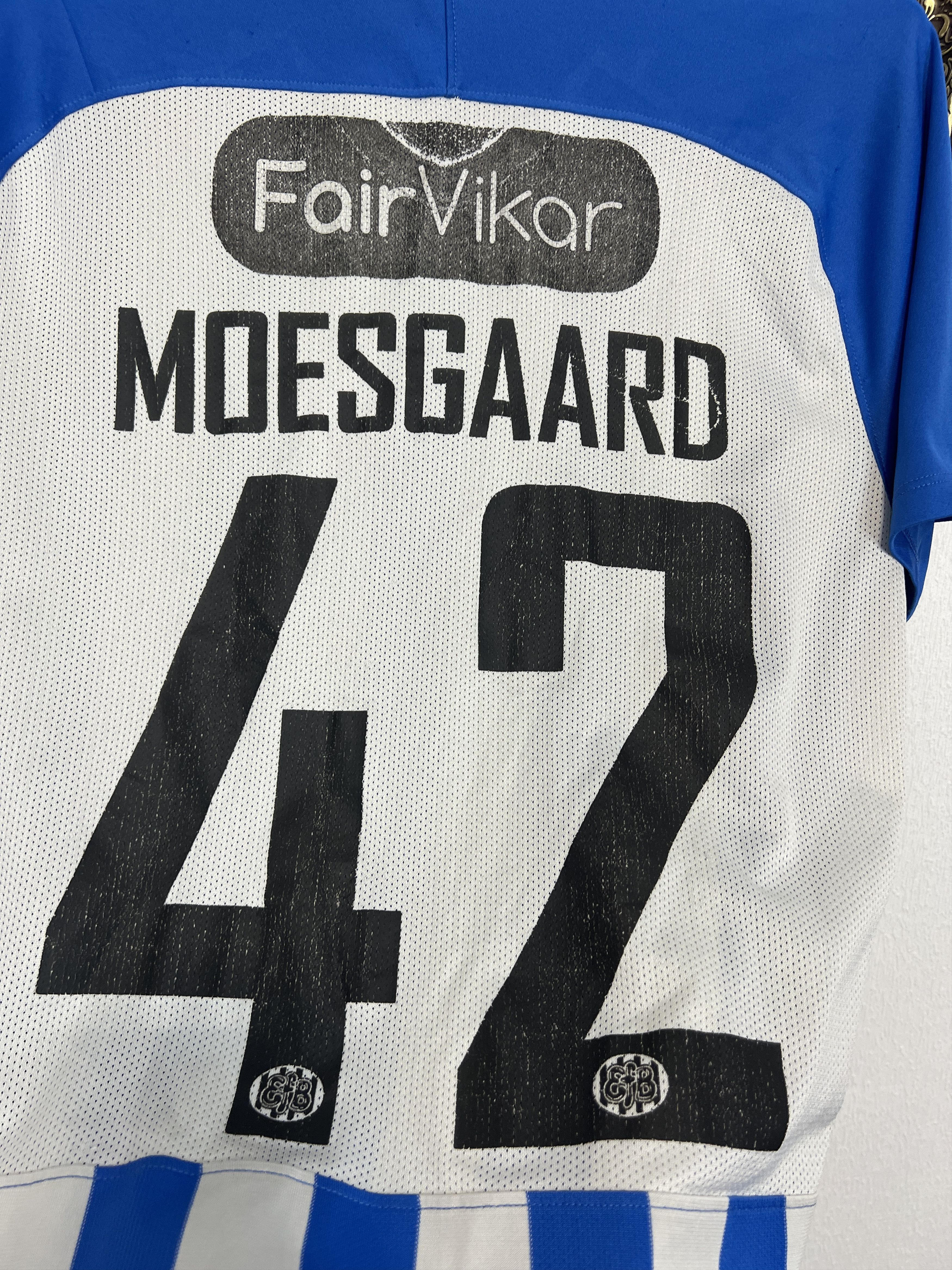 Nike Esbjerg Home football shirt Player Issue Jersey Moesgaard Size US M / EU 48-50 / 2 - 10 Thumbnail