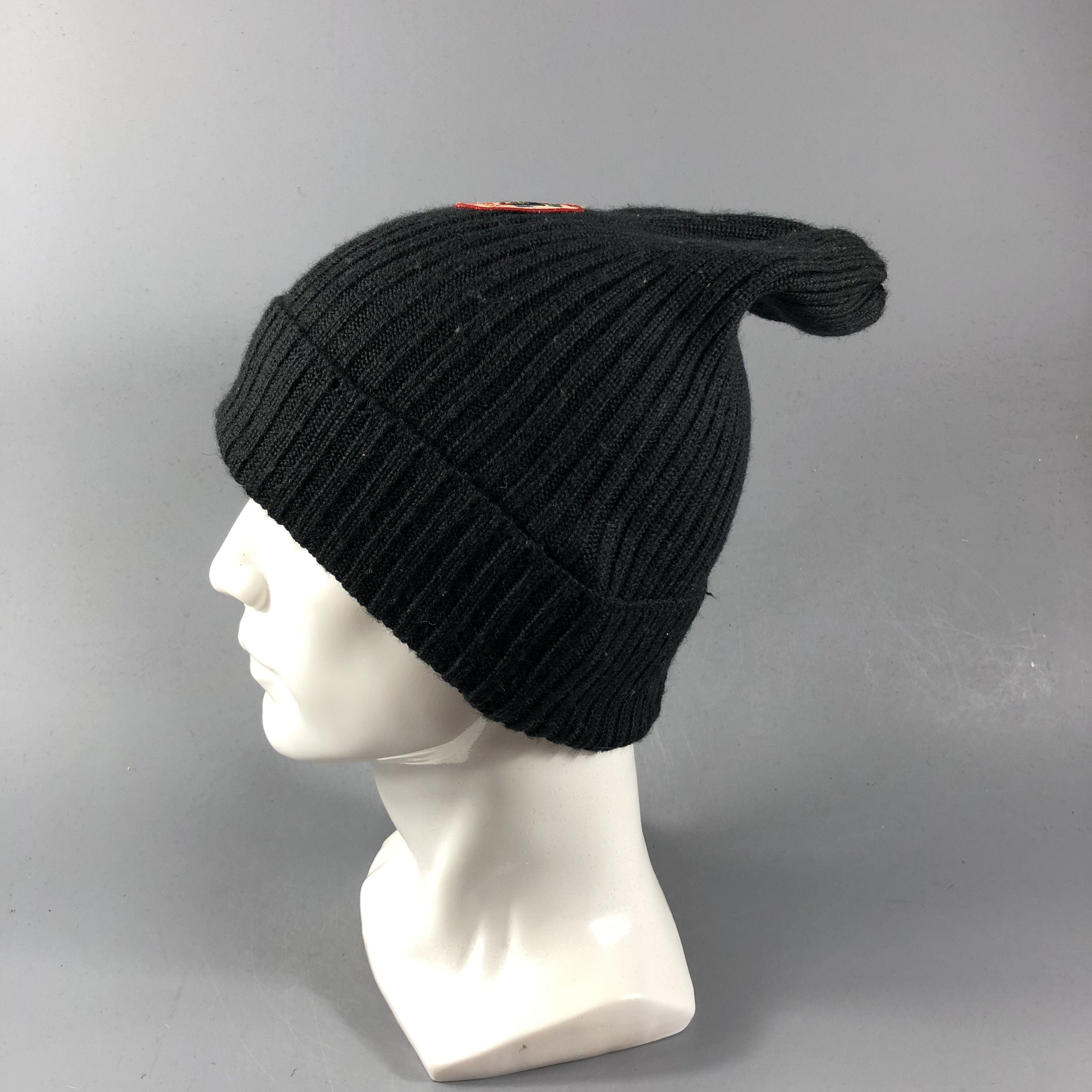 Japanese Brand MH Bear Pleated Wool Beanie Snowcap Snow Hat B773 Size ONE SIZE - 2 Thumbnail