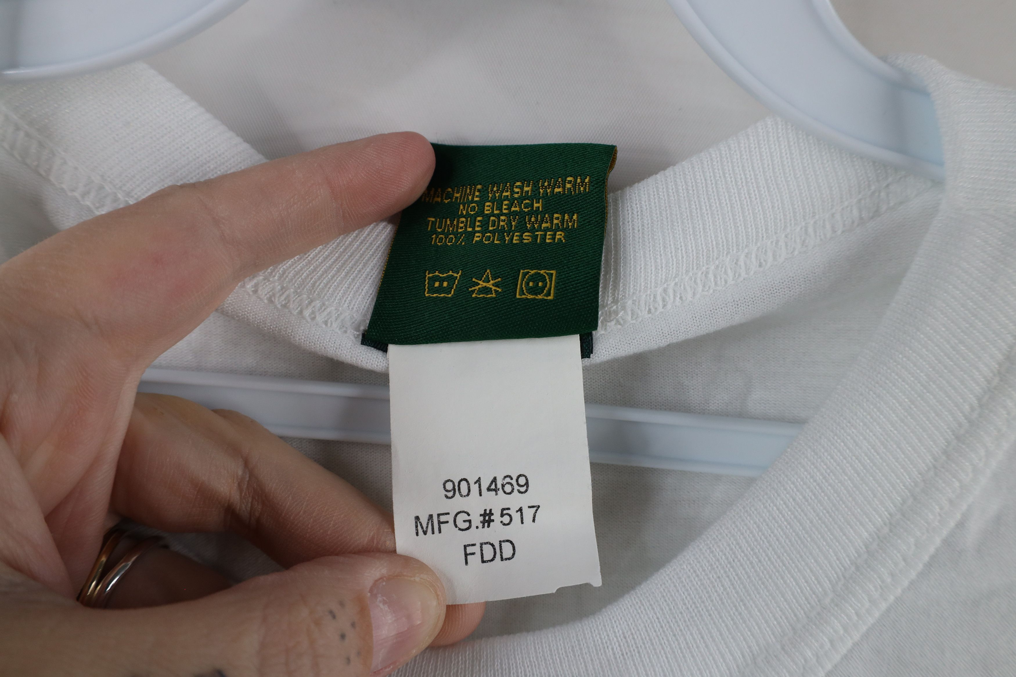 Cabelas × Vintage Vintage 90s Cabelas Blank Short Sleeve T-Shirt White USA Size US XL / EU 56 / 4 - 6 Thumbnail