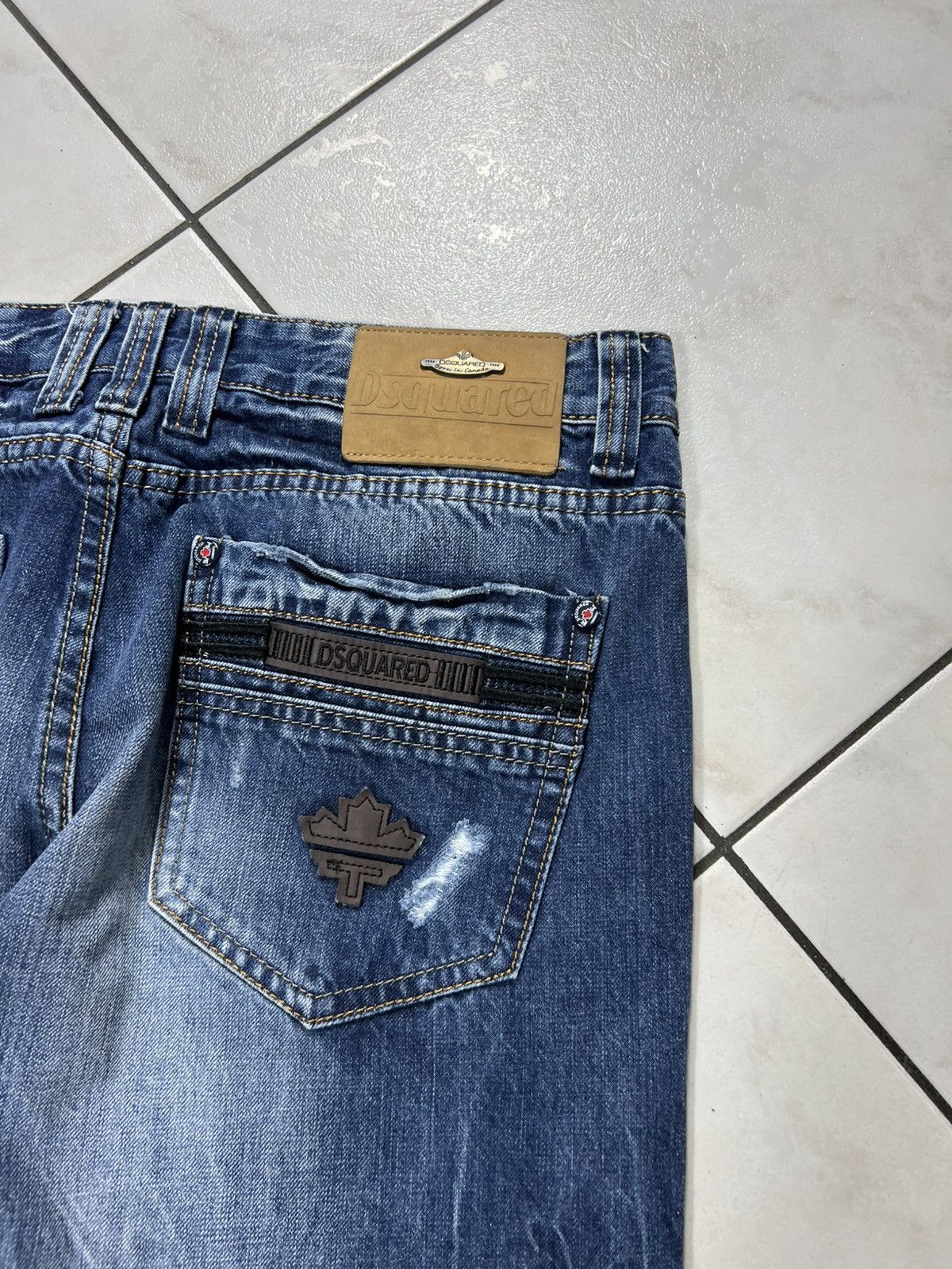 Dsquared2 Vintage 90s Dsquared2 distressed denim ripped jeans pants Size US 34 / EU 50 - 14 Thumbnail