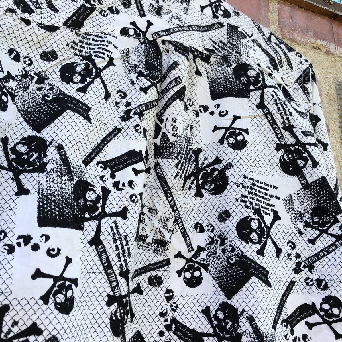 Japanese Brand × Vintage Vintage I.N.C Poem Skull Punk Gothic Button up Shirt 🍒 Size US M / EU 48-50 / 2 - 8 Thumbnail