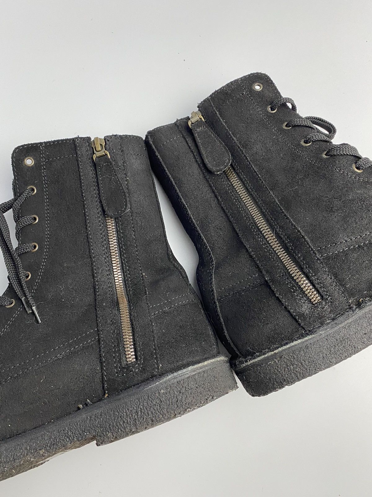 Burberry Burberry Black Suede Combat Boots Size US 10 / EU 43 - 6 Thumbnail