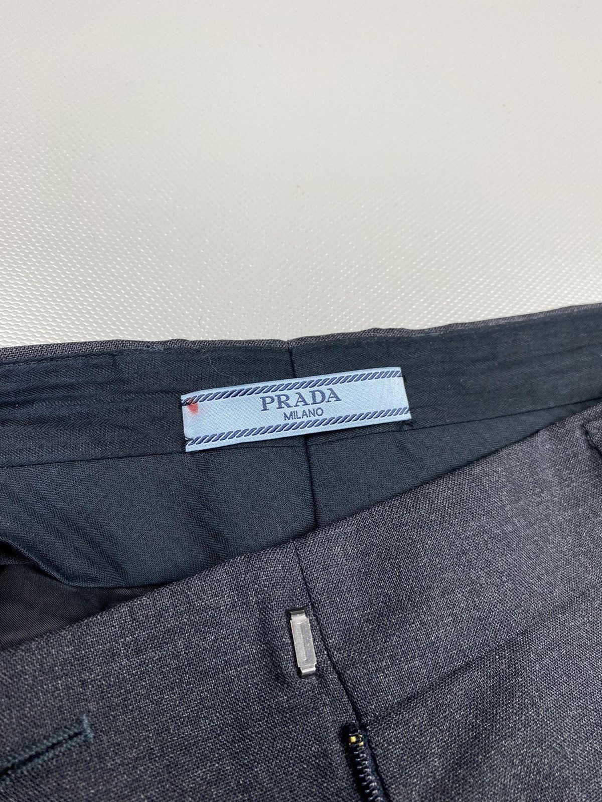 Prada Prada Women’s Black Tab Wool Trousers Pants Size 26" / US 2 / IT 38 - 5 Thumbnail