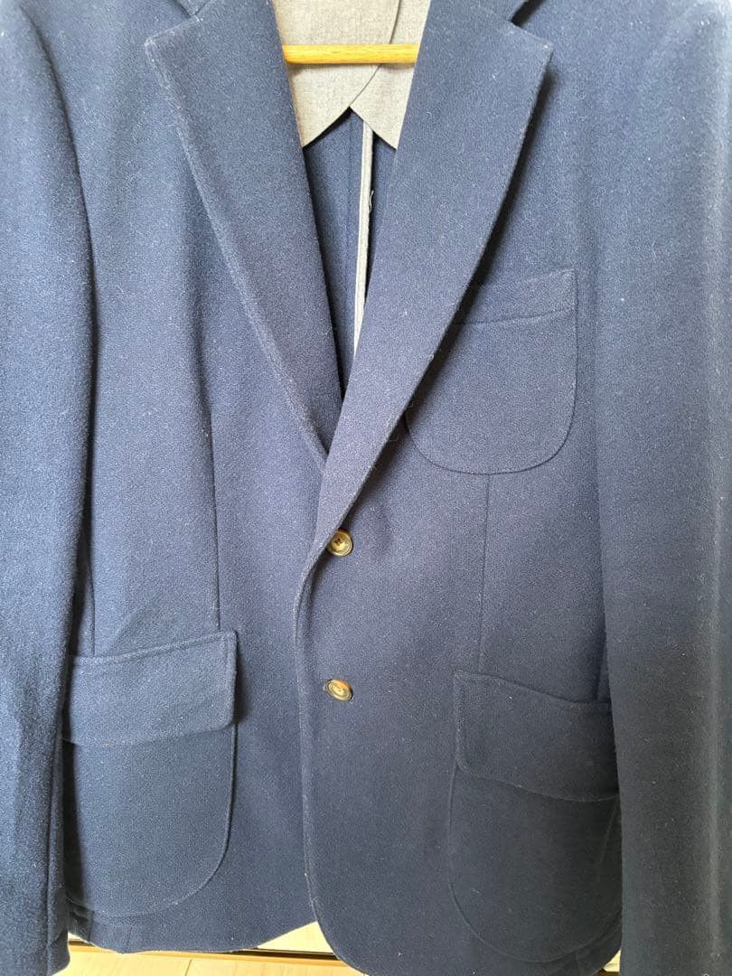Taylor Stitch Telegraph Jacket in Navy Boiled Wool Size 38R - 3 Thumbnail