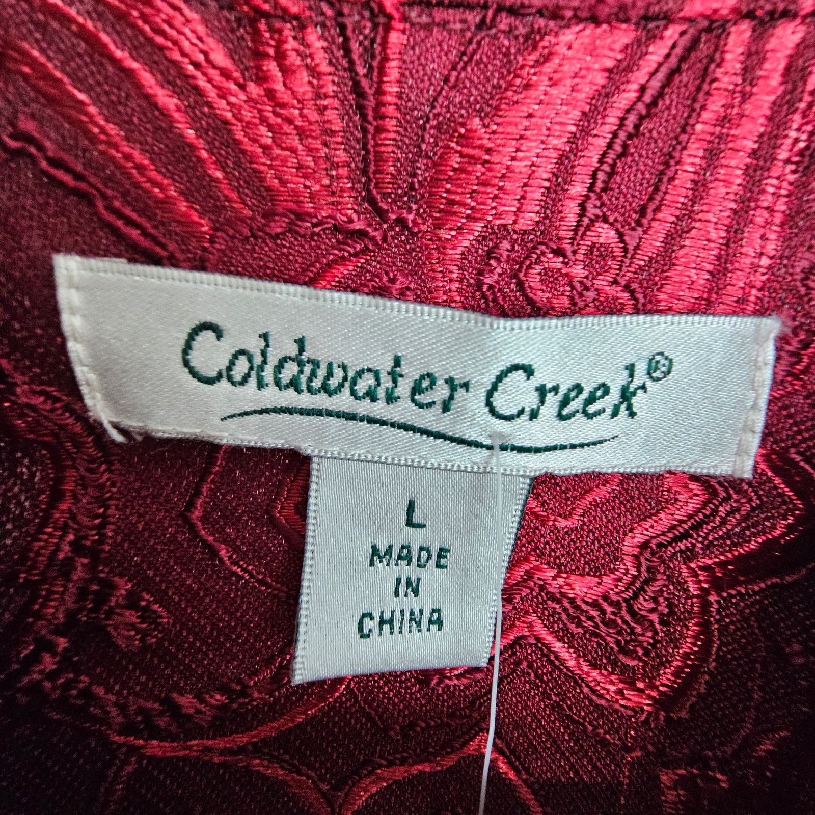 Coldwater Creek Coldwater Creek Womens Joy Melodies Paisley Brocade Jacket L Size L / US 10 / IT 46 - 6 Thumbnail