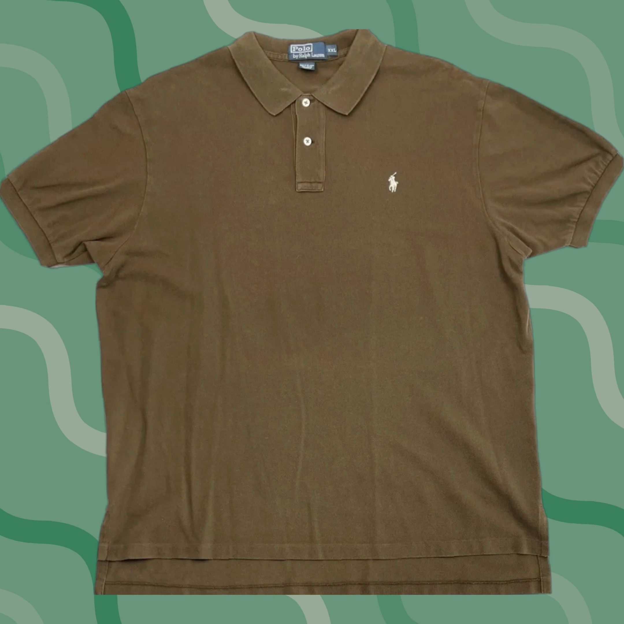 Ralph Lauren VINTAGE Ralph Lauren Polo Shirt 2XL Brown Men's Golf Short Sleeve Pony Logo 90s Size US XXL / EU 58 / 5 - 1 Thumbnail