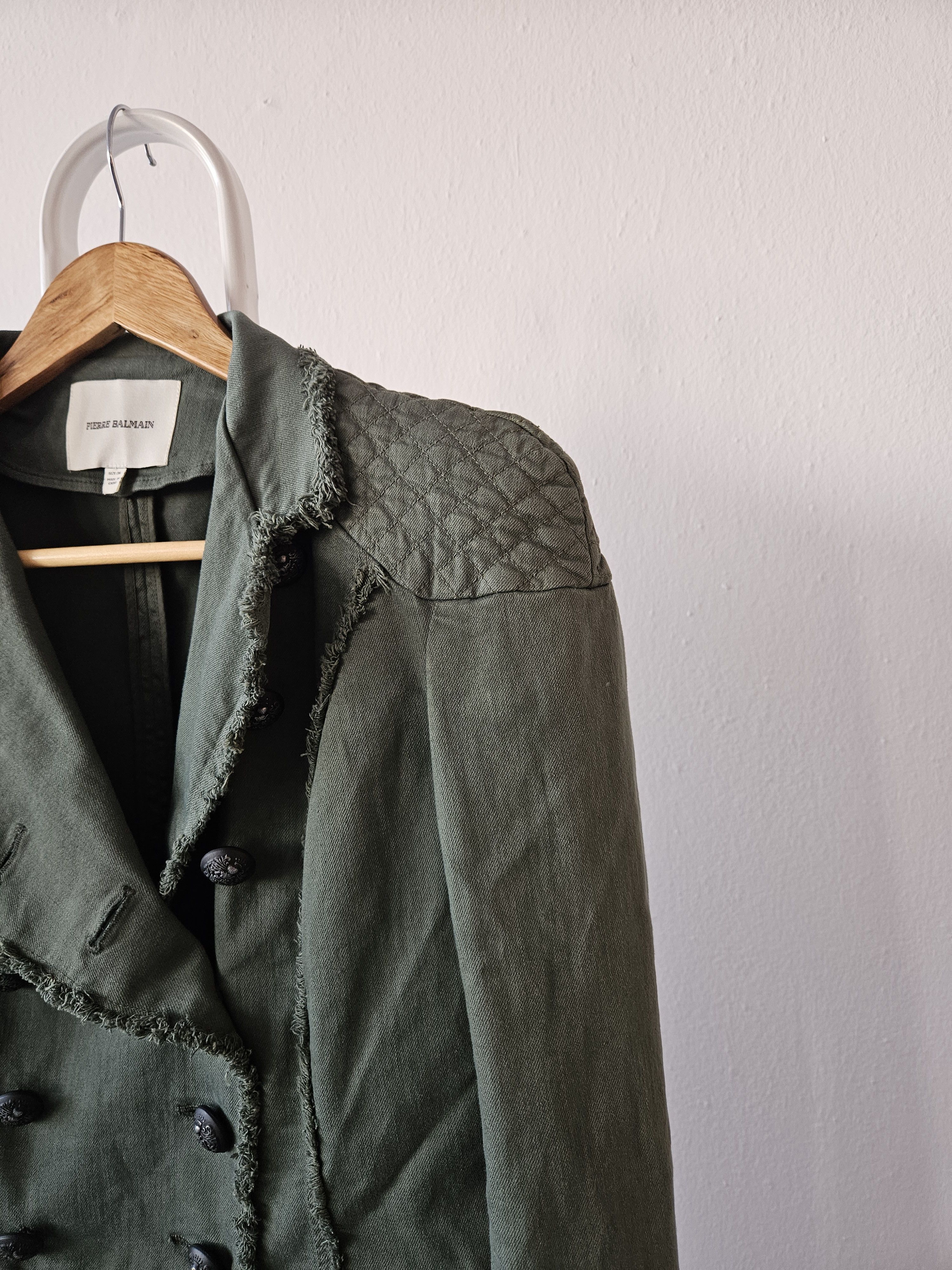 Pierre Balmain Pierre Balmain raw edge double breasted napoleon coat Size XS / US 0-2 / IT 36-38 - 5 Thumbnail