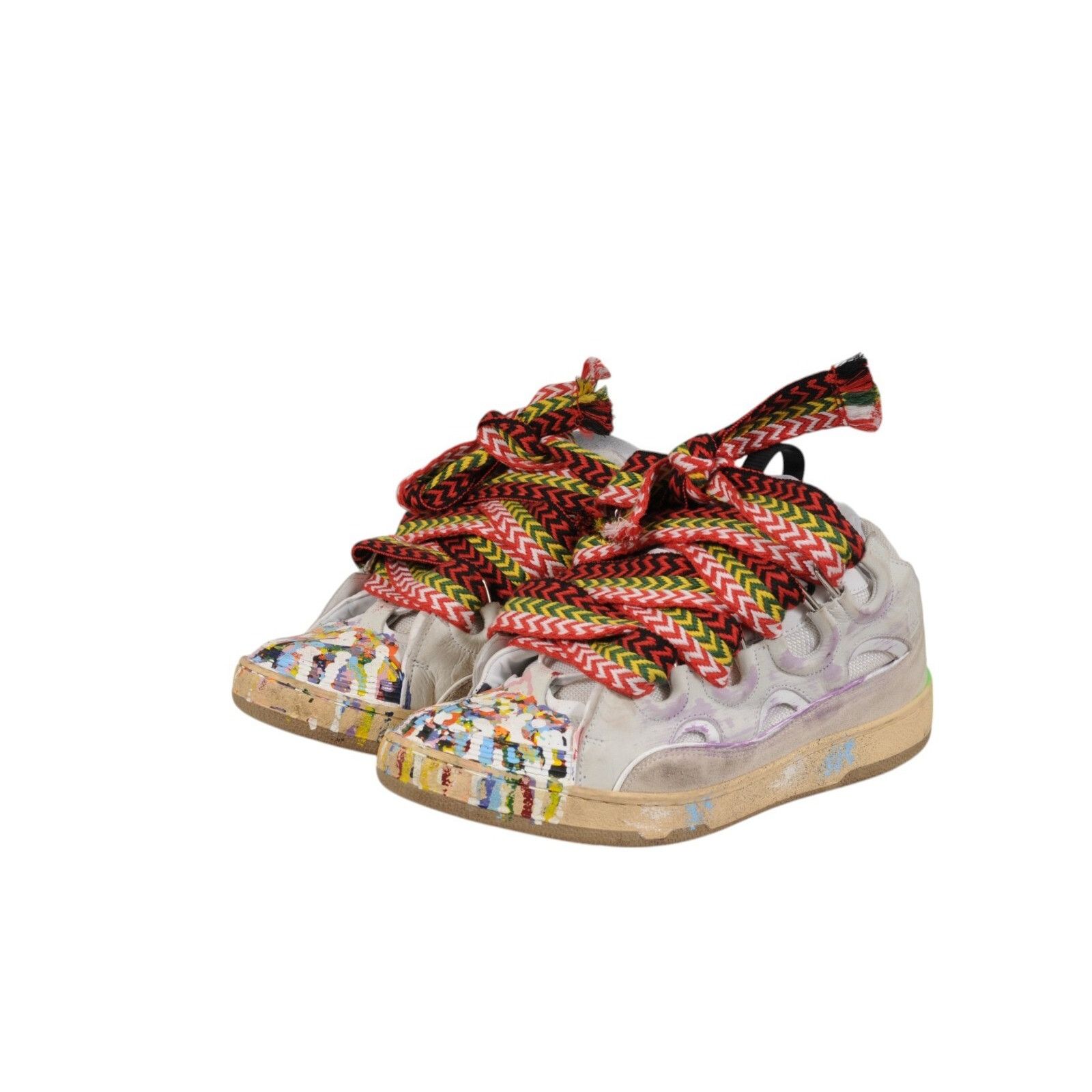Gallery Dept. × Lanvin Curb Skate Sneakers White Paint Sneakers - 02541 Size US 10 / EU 43 - 8 Thumbnail