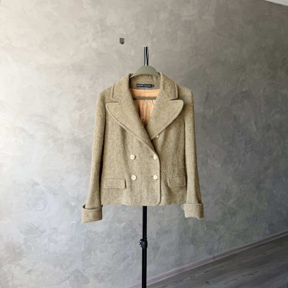Polo Ralph Lauren Polo Ralph Lauren Vintage Herringbone Double Breasted Jacket Size M / US 6-8 / IT 42-44 - 1 Thumbnail