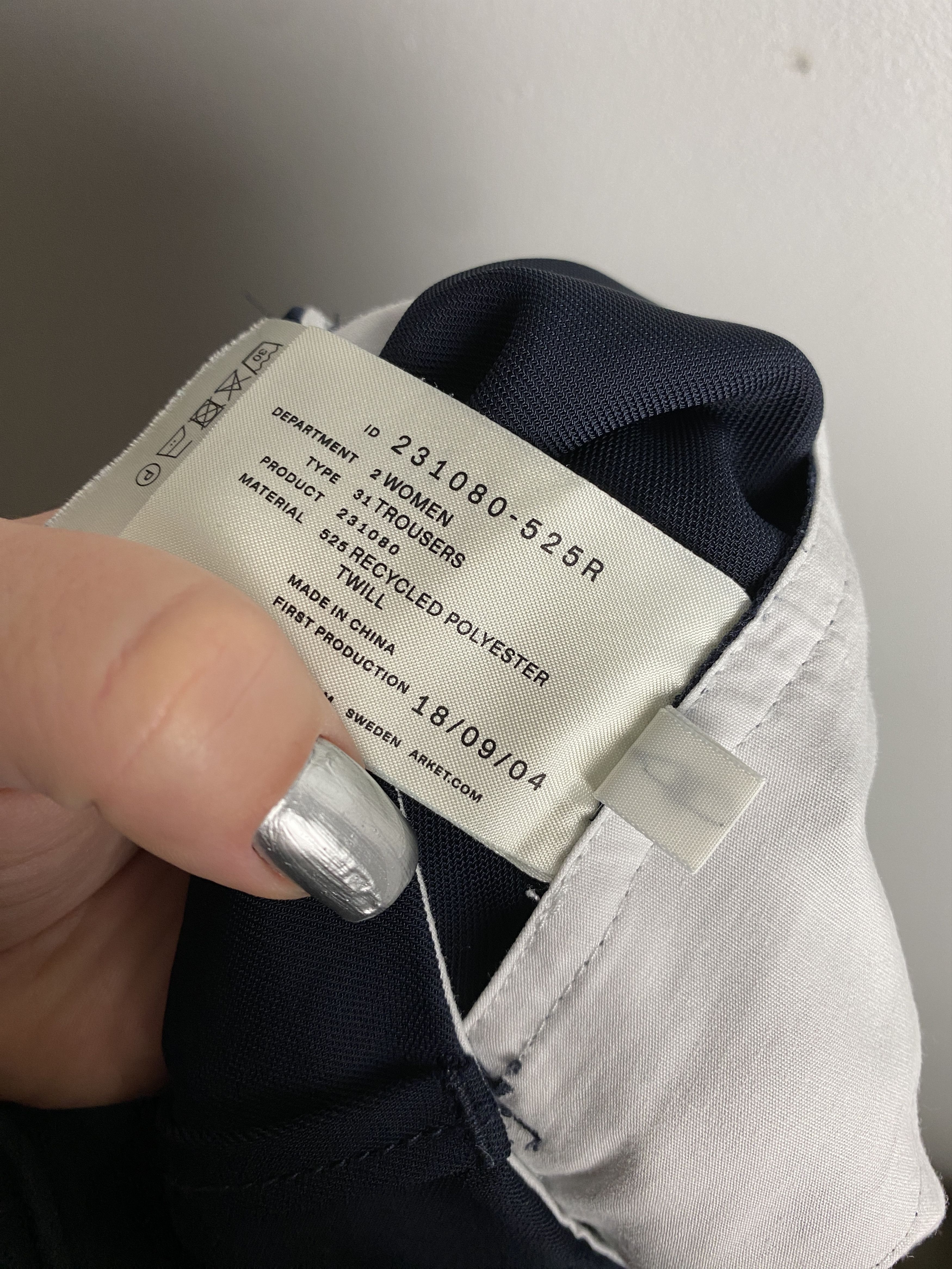 Arket Arket Slender fit casual trousers pants Size 27" / US 4 / IT 40 - 7 Thumbnail