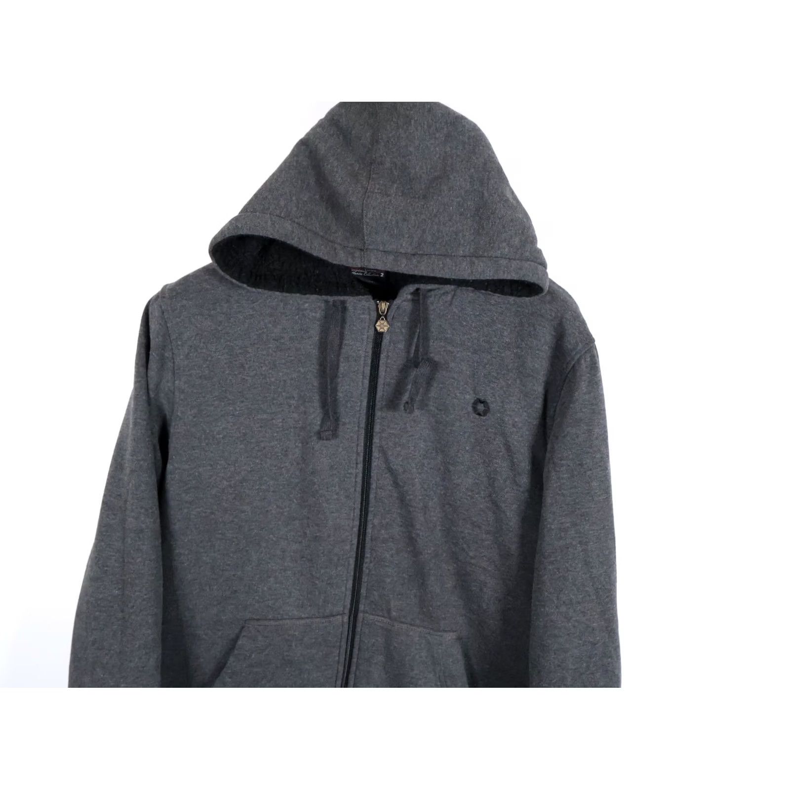 Southpole Southpole Hooded Full Zip Sweatshirt Mens Medium Gray Sherpa Lined Heavyweight Pockets Vintage No Size US M / EU 48-50 / 2 - 4 Thumbnail