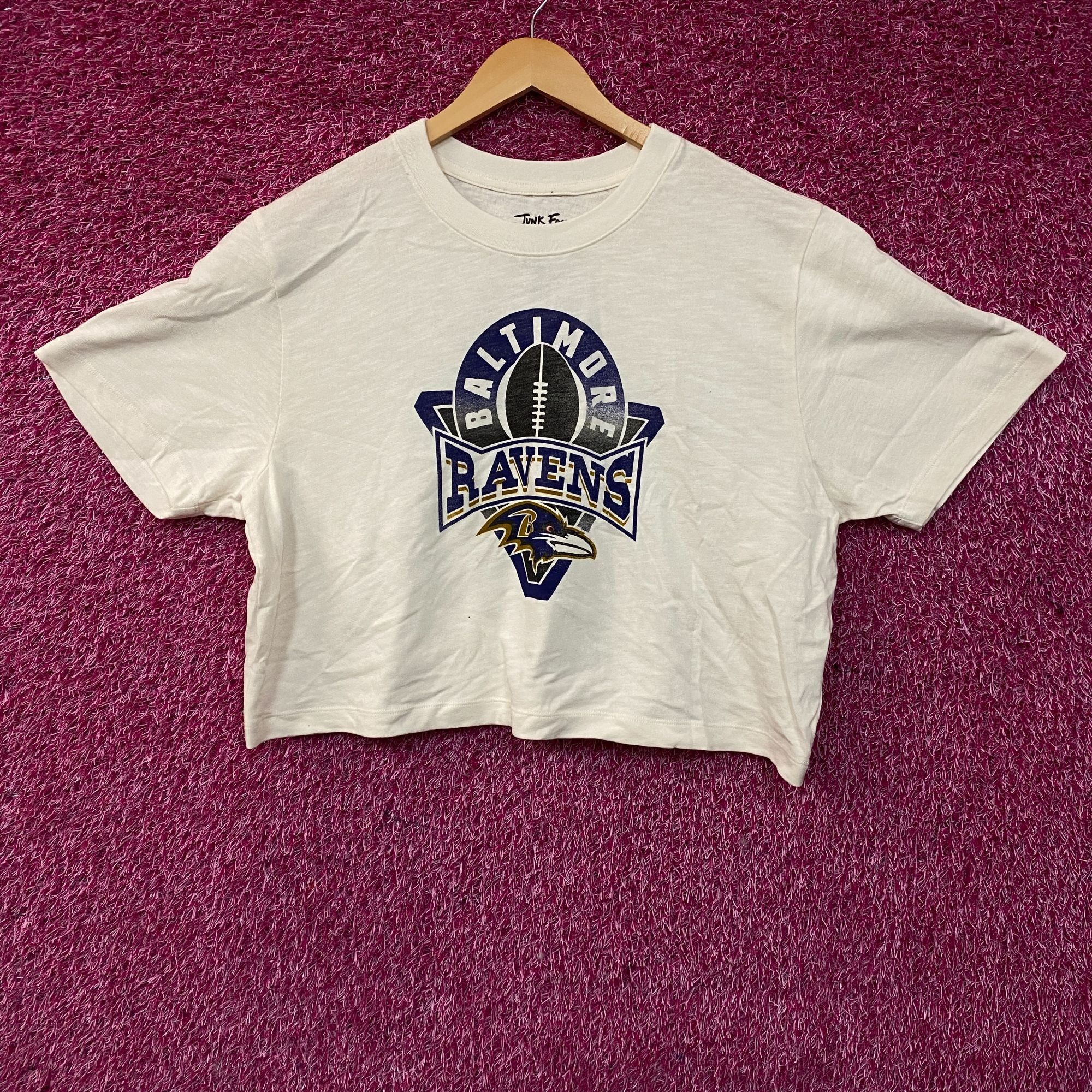Junk Food Junk Food Clothing Baltimore Ravens Women's Mock Neck Crop T Size XXL / US 16-18 / IT 52-54 - 1 Thumbnail