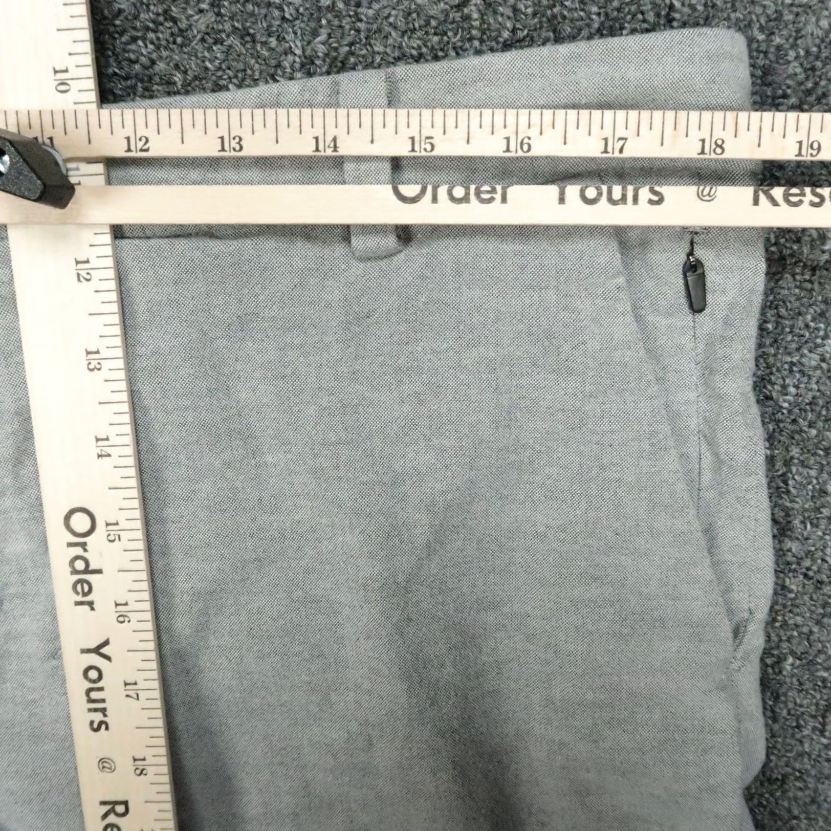Lululemon Lululemon Shorts Mens 36 Gray Commission Qwick Oxford Chino Zip Pocket Golf Shirt Mens Regular Gray Pocket Chrome 9 in Inseam Clothing Golf Size US 36 / EU 52 - 6 Thumbnail