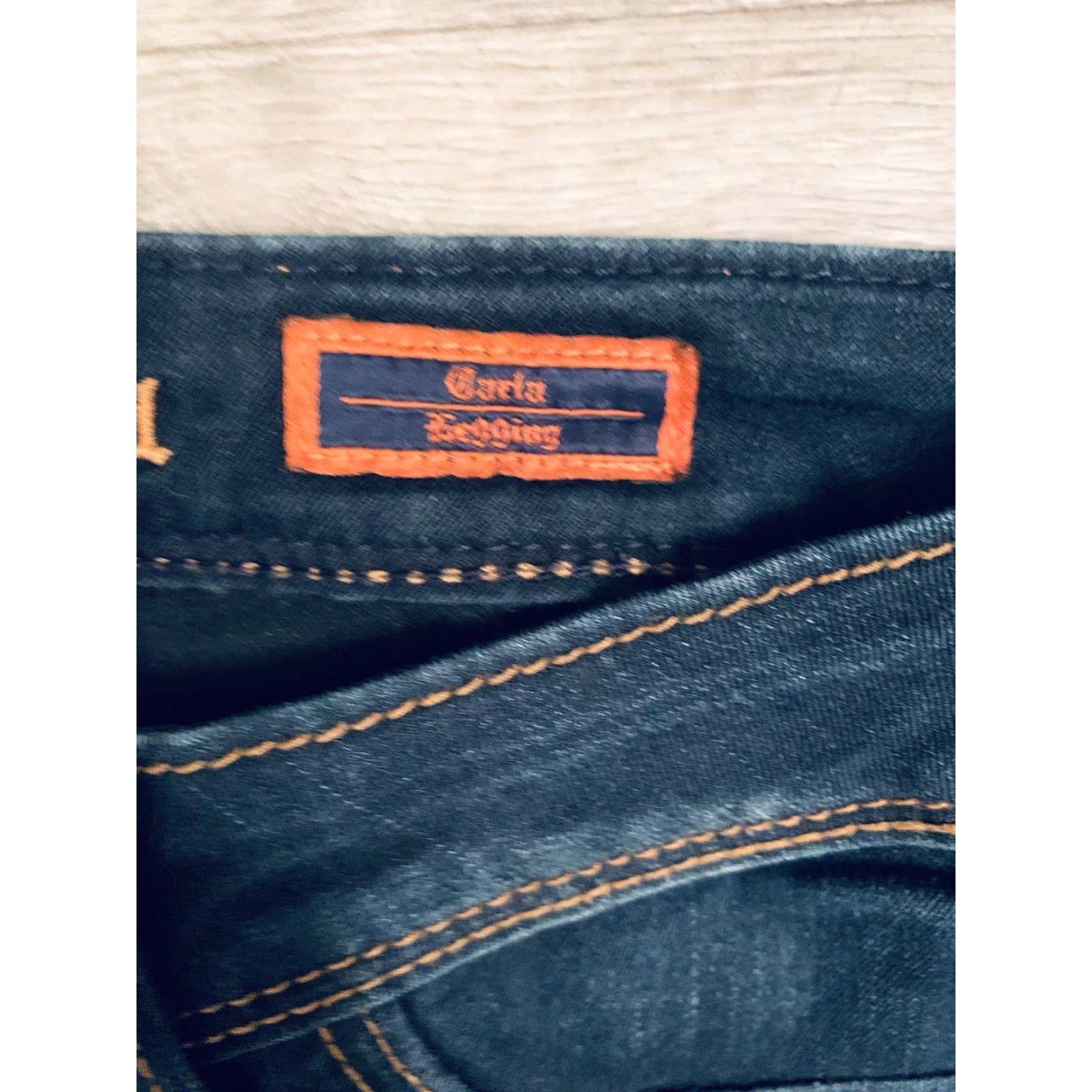 Vintage Rock Revival Rock Carla Dark Wash Legging Size 28 Inseam 29 Jeans Women Regular Cotton Elastin Denim Pockets Rock Theme 90s? Size 28" / US 6 / IT 42 - 3 Thumbnail