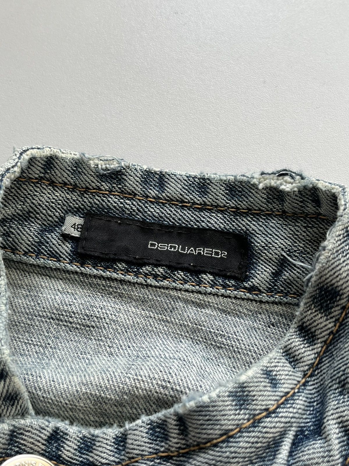 Dsquared2 Dsquared2 SS05 runway cropped distressed denim trucker vest Size US XS / EU 42 / 0 - 5 Thumbnail