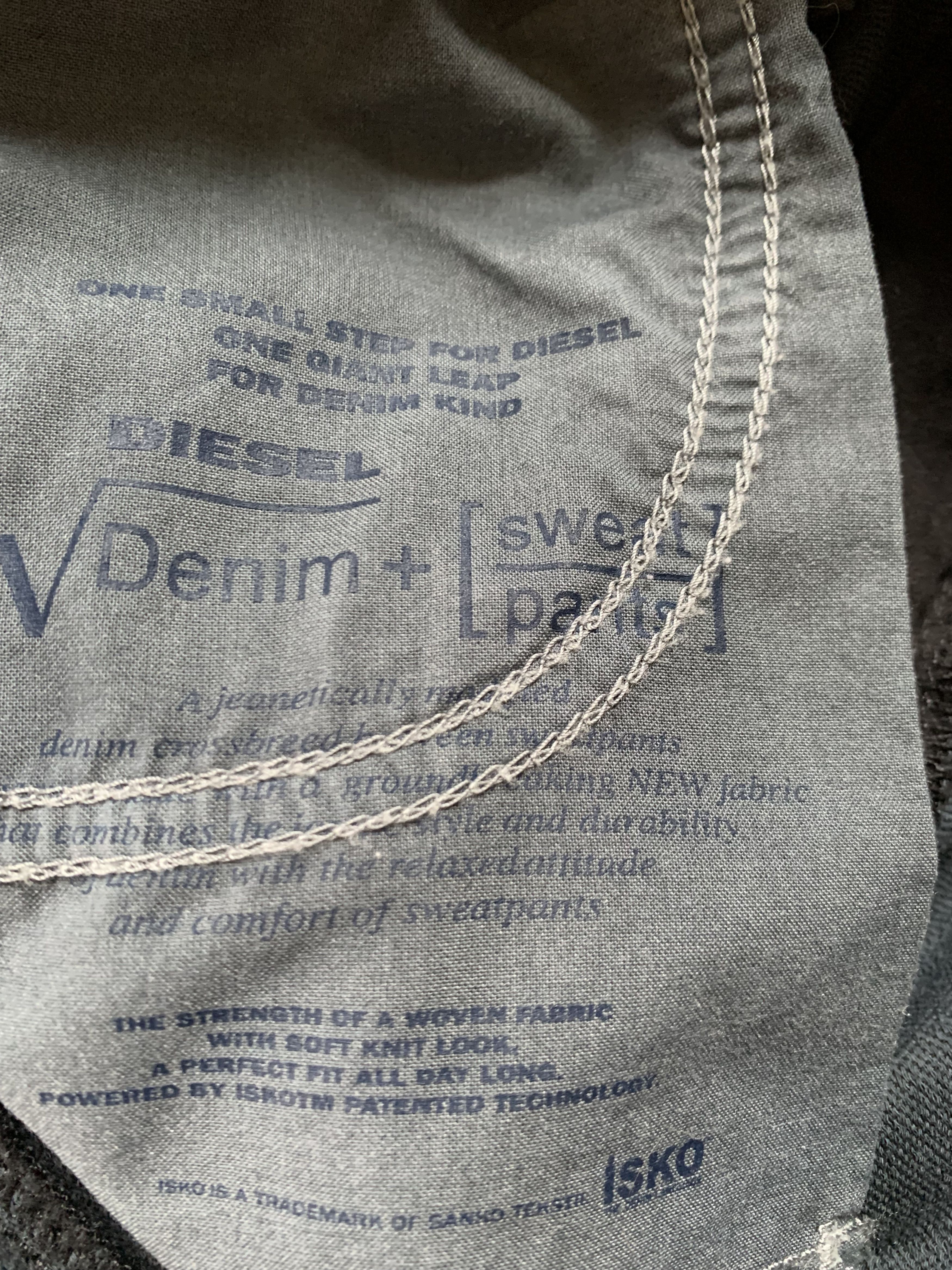 Diesel × Vintage Diesel Denim Sweatpants Krailey Skinny Jeans Size 25" / US 0 / IT 36 - 10 Thumbnail