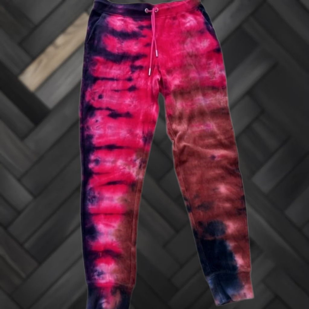 Juicy Couture Juicy Couture Pink Tie Dye Velour Sweatpants Sweatpants M Womenswear Regular Pink Tie Dye Y2K Girls Womens Size 32" / US 10 / IT 46 - 1 Thumbnail