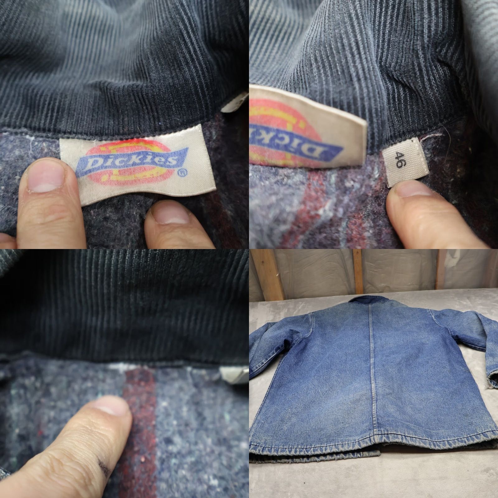 Dickies VINTAGE Dickies Jacket Mens Large 46 Blue Denim Blanket Lined Chore Coat Rugged Barn 90s Casual Workwear Mens Clothing Size US XL / EU 56 / 4 - 9 Thumbnail