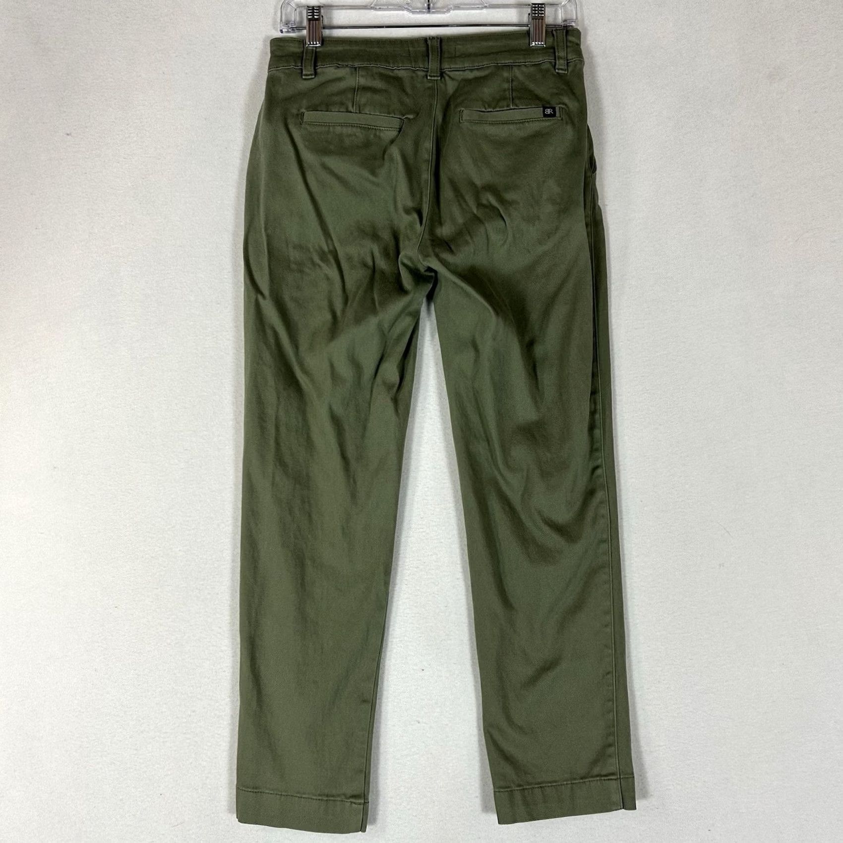 Banana Republic Banana Republic City Chino Pants Womens 4 Green Cropped Workwear Stretch Casual Size 27" / US 4 / IT 40 - 7 Thumbnail