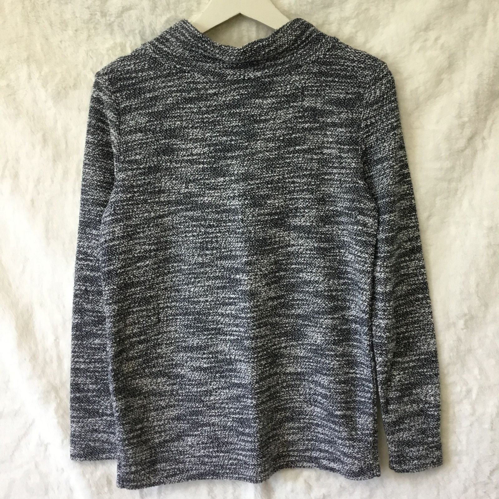 Loft 💰⬇️LOFT Blue Tweed Drawstring Neck Top Size XS / US 0-2 / IT 36-38 - 8 Thumbnail