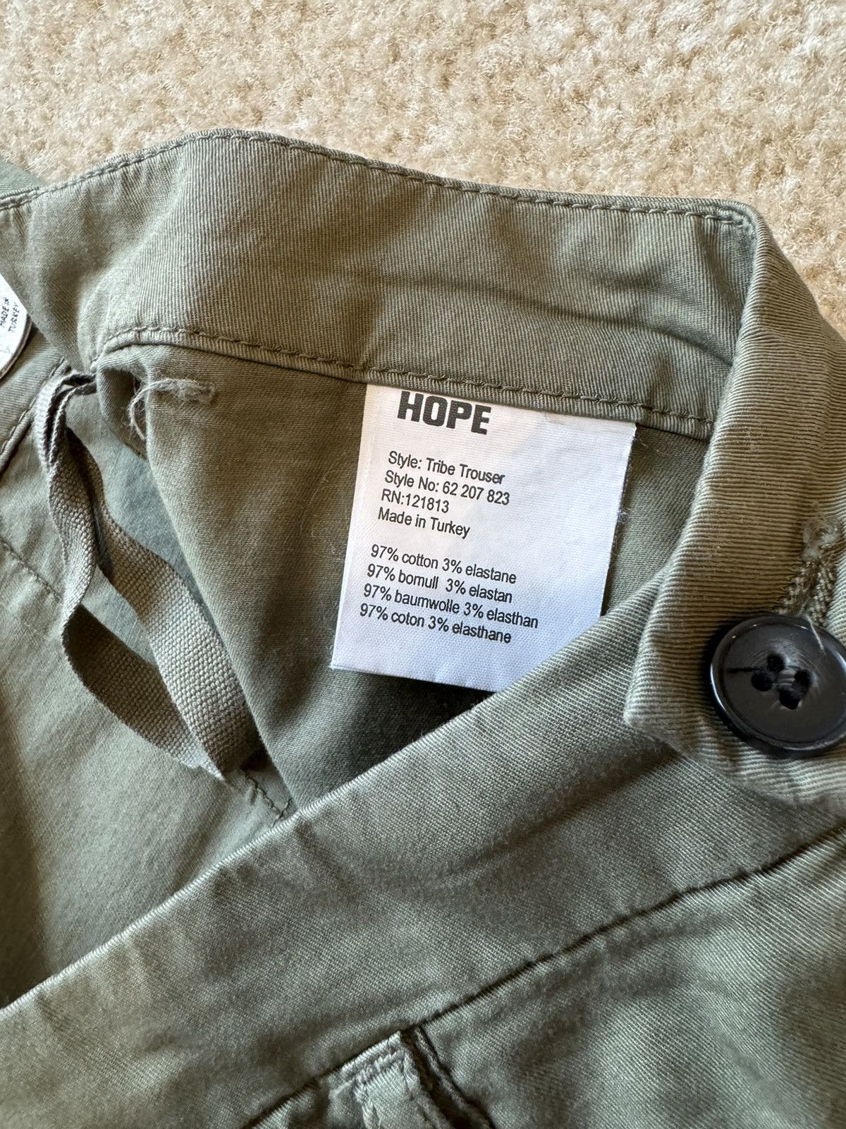 Hope Hope Stockholm “Tribe” Cotton Blend Trouser Pant Size 27" / US 4 / IT 40 - 10 Thumbnail